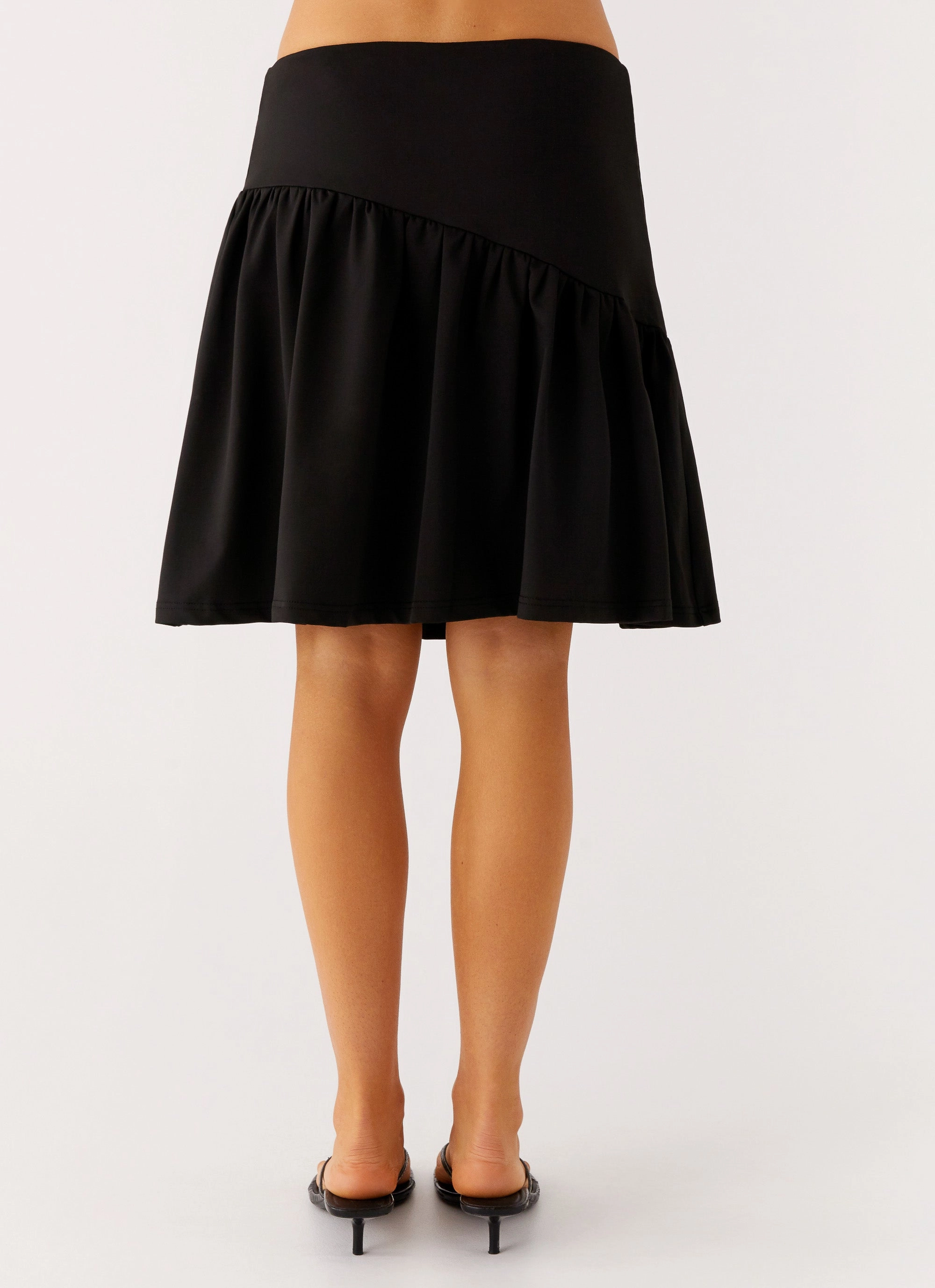 Casual Moments Hygienic Coating Rayna Midi Skirt - Black