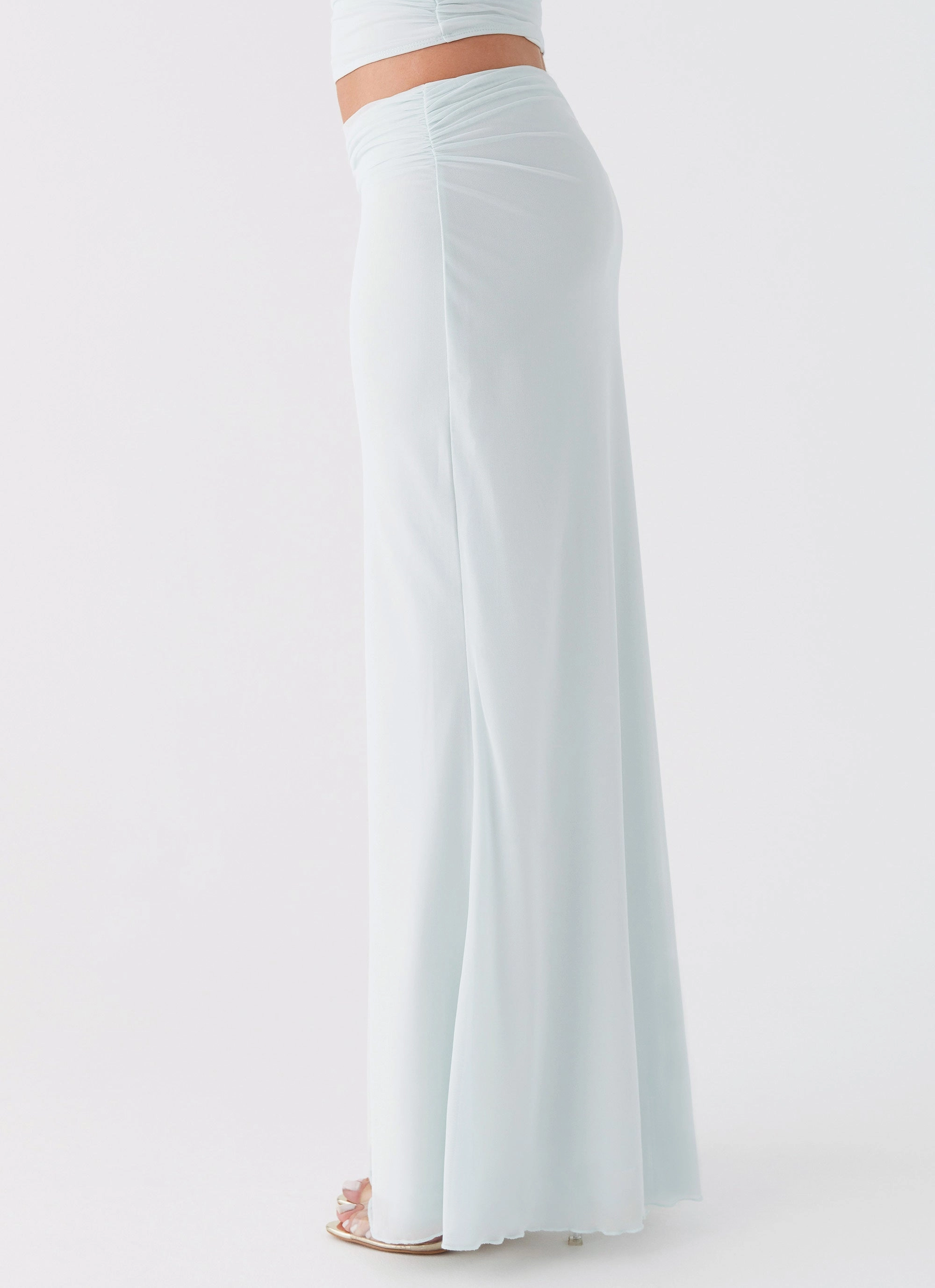 Rayne Maxi Skirt - Sage muted tone
