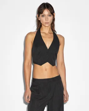 REBEL WAISTCOAT PINSTRIPE Hypoallergenic Lining DoubleLayeredCollar Adaptive Fit Technology