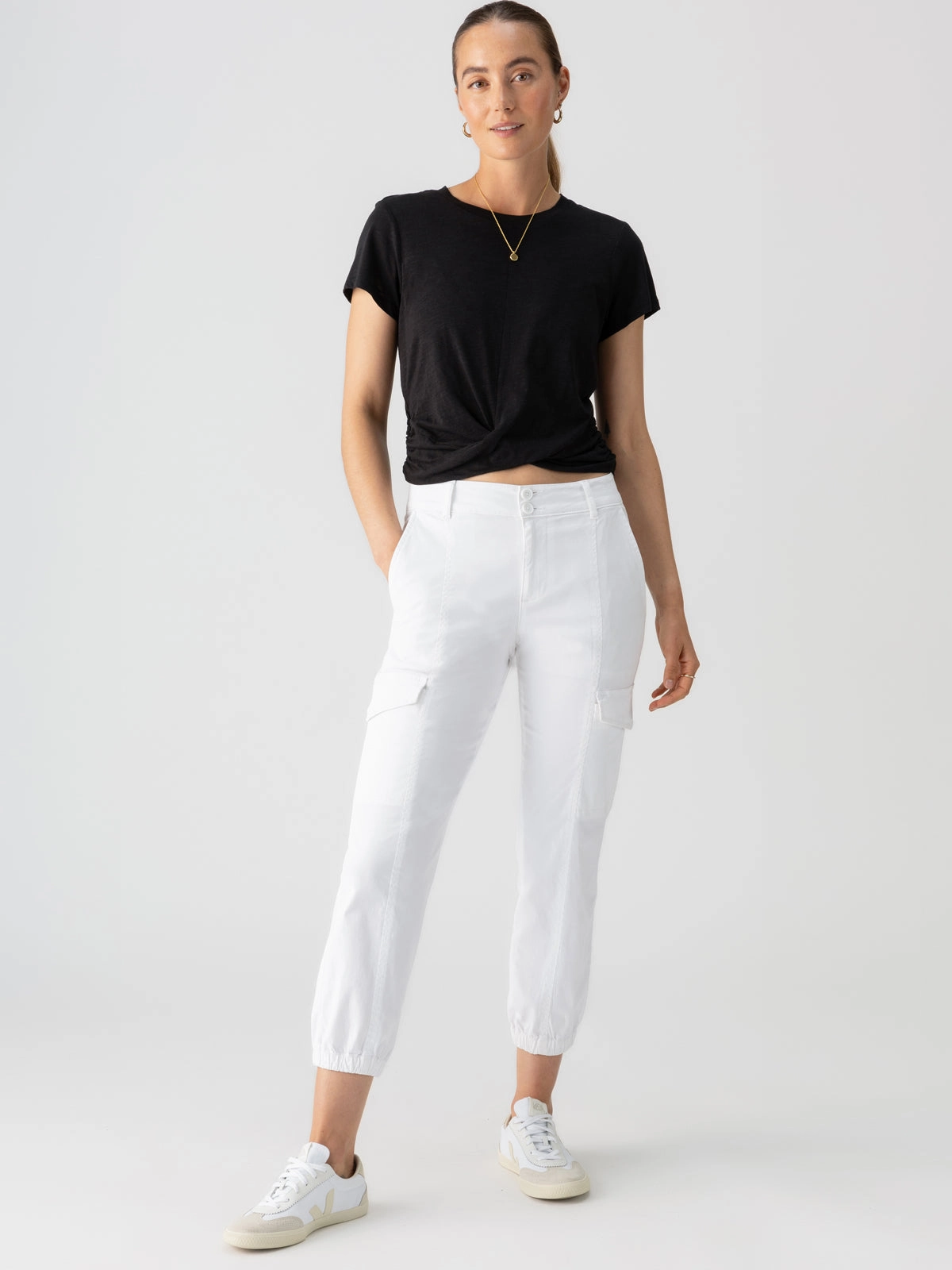 Rebel Standard Rise Pant Brilliant White Wrinkle Free Weave