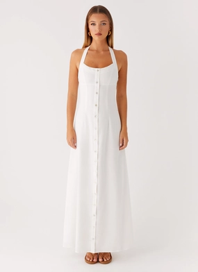 Jovanni Maxi Dress - White Professional Look