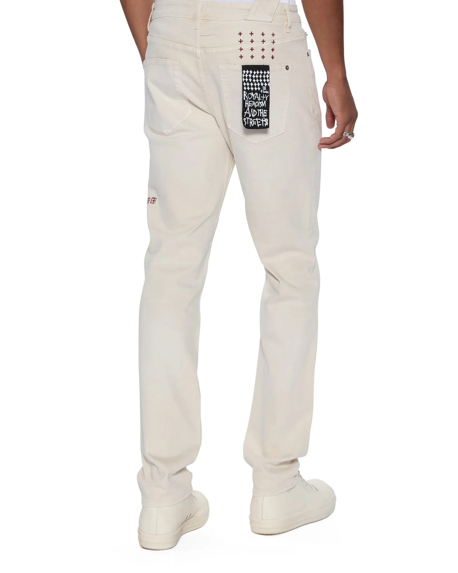 CHITCH 1999 IVORY Smart Casual Neutral Hidden Rivet Details