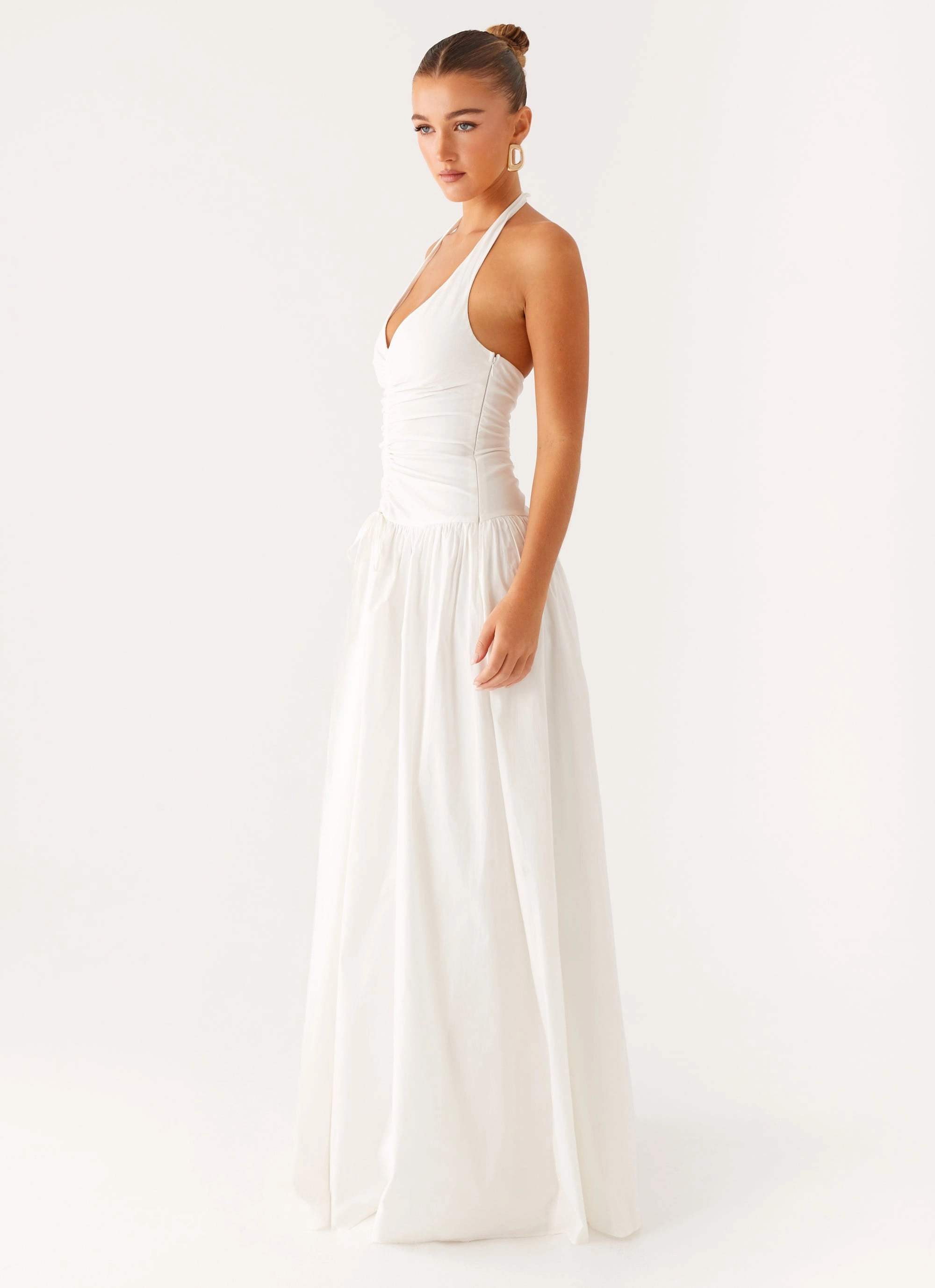 Narnie Maxi Dress - Ivory Urban Minimalism