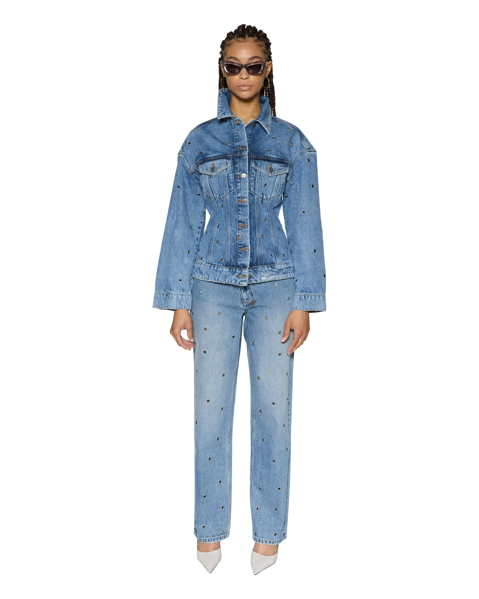 Anti Pilling Surface High Waist RELAX JEAN CHROMA