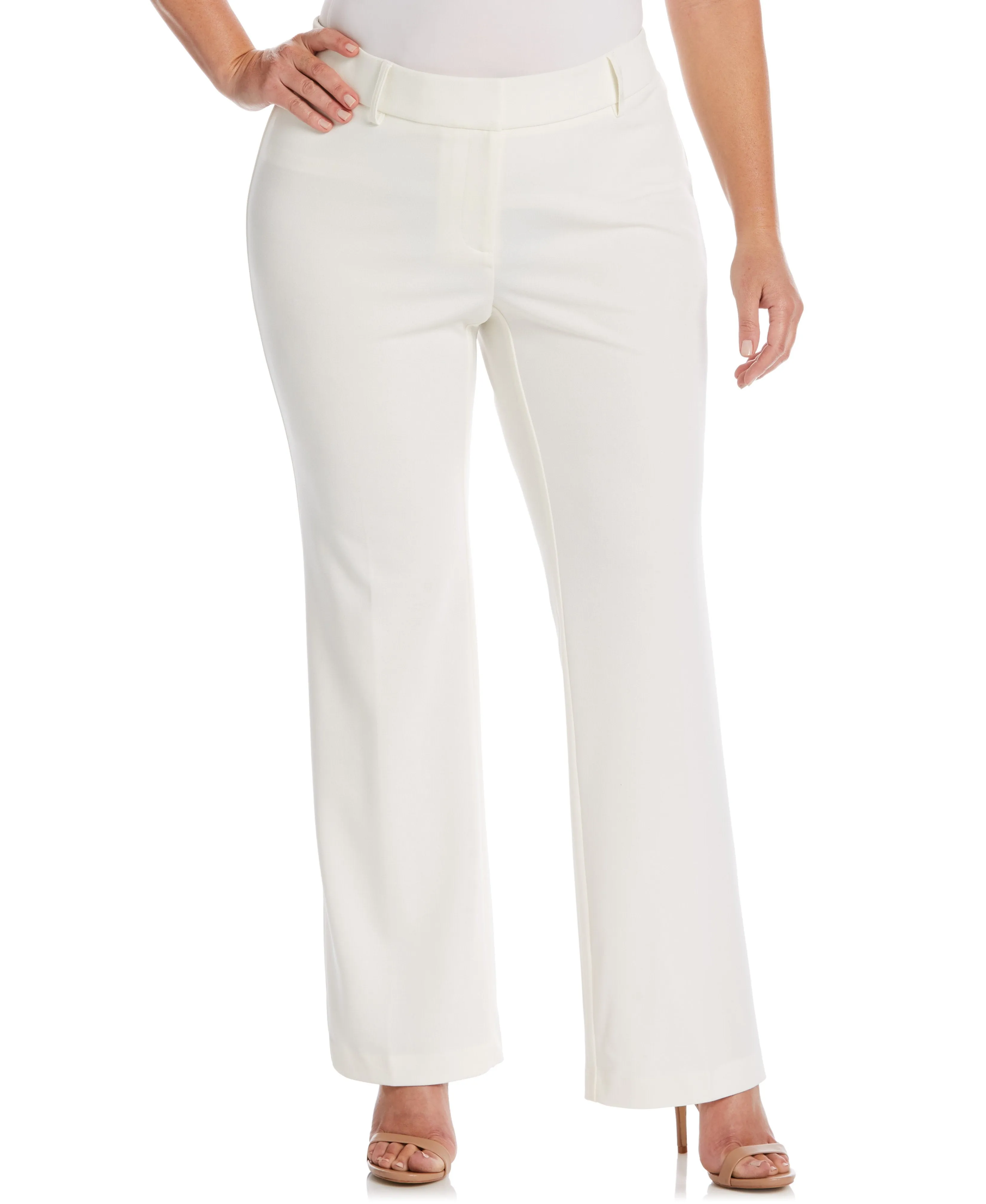 MoistureControlLiner Plus Size Stretch Crepe Pant - Classic Fit
