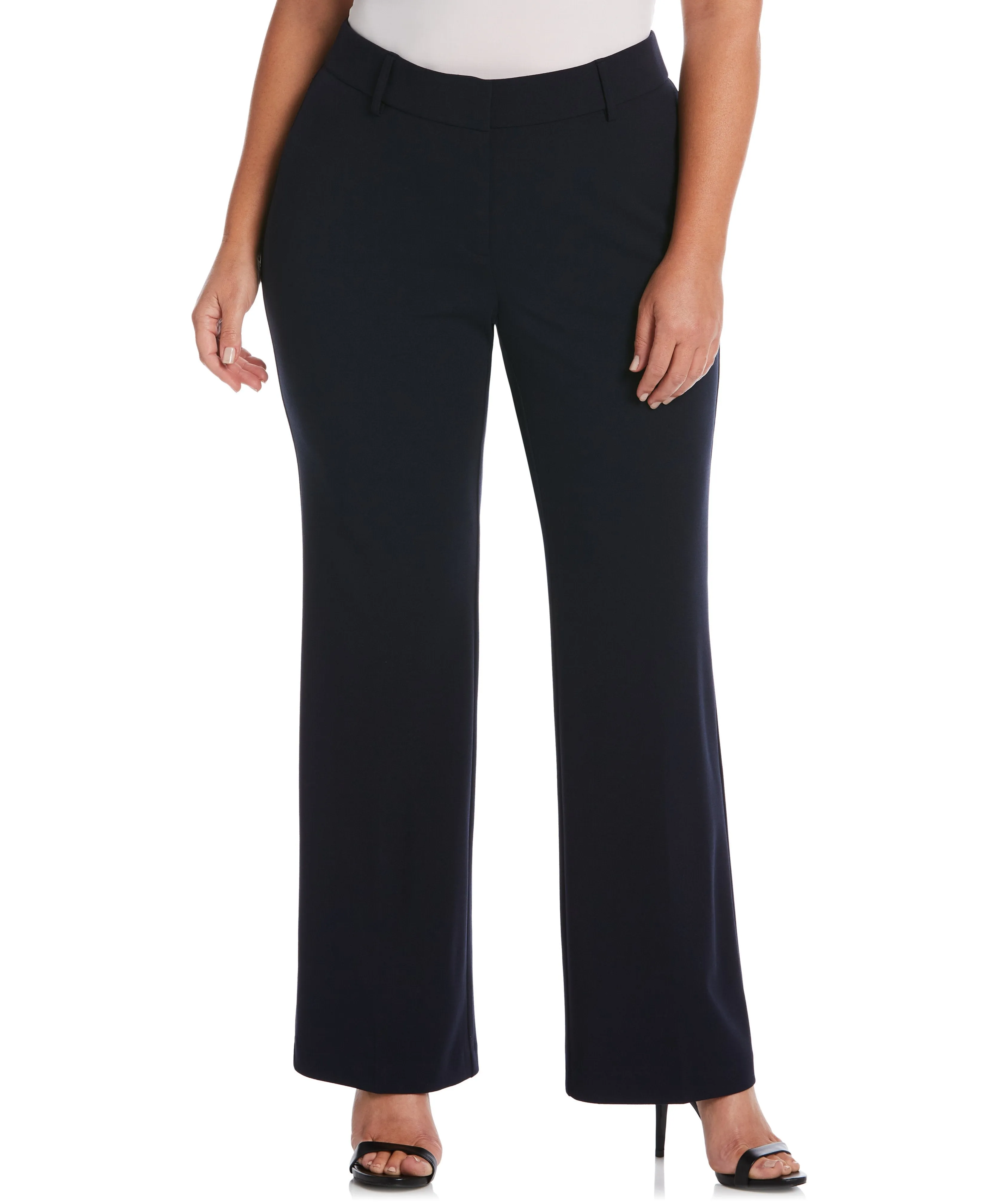 Plus Size Stretch Crepe Pant - Classic Fit HeatRegulatingLining All Purpose
