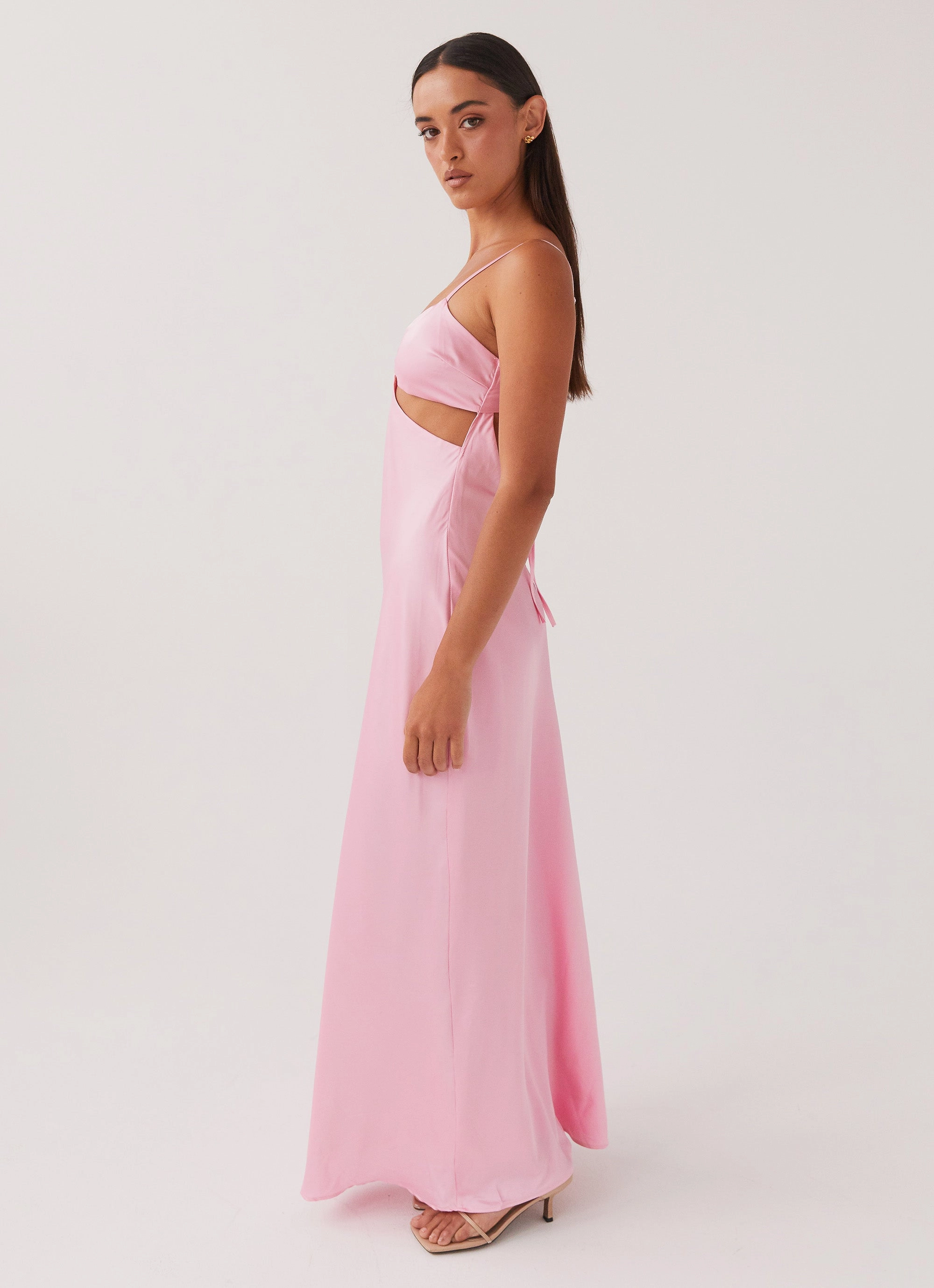 Pretty In Pink Maxi Dress - Rose Quartz slim fit