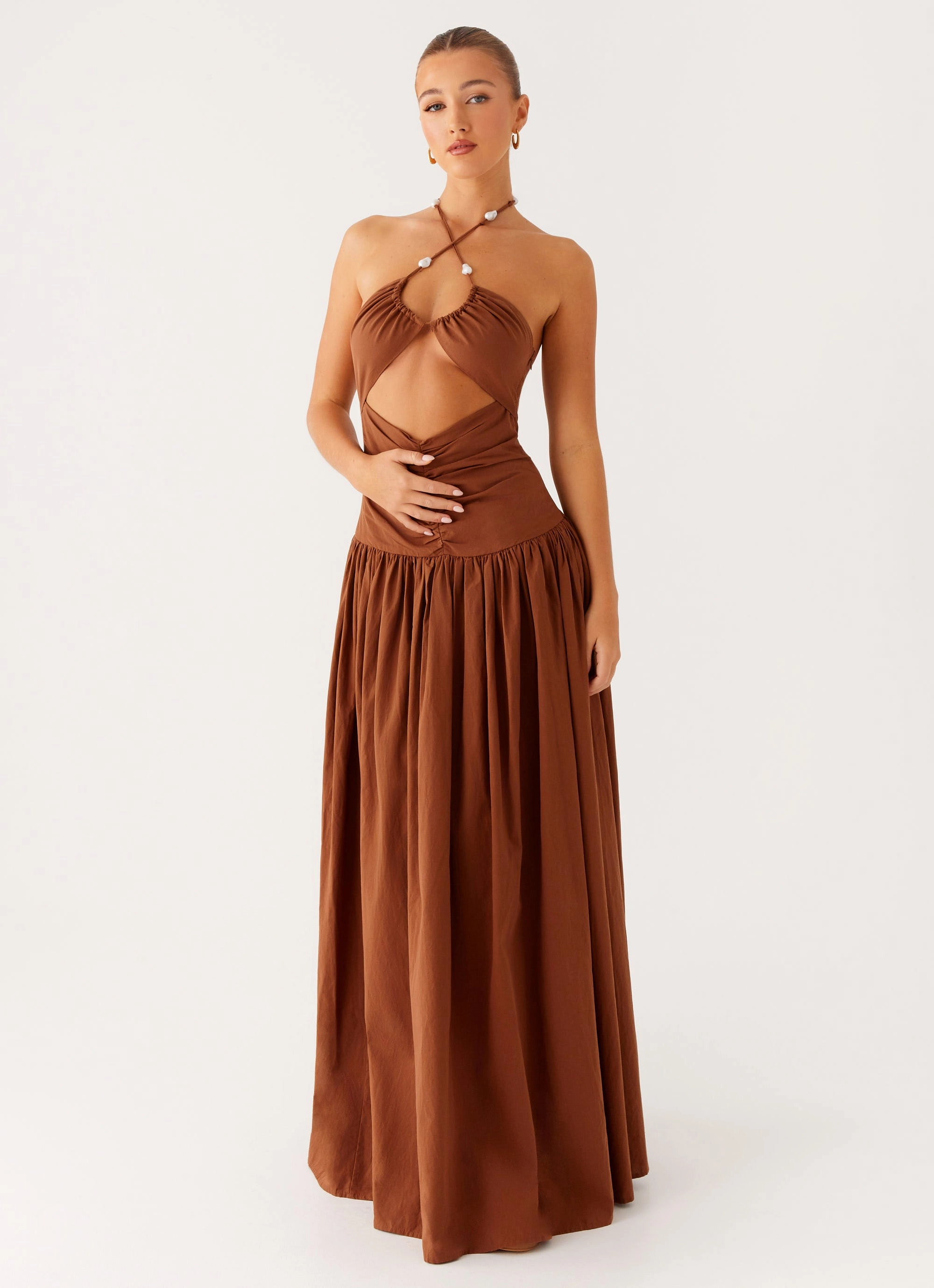 Paltrow Maxi Dress - Chocolate Casual chic dress