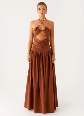 Light Soft Paltrow Maxi Dress - Chocolate