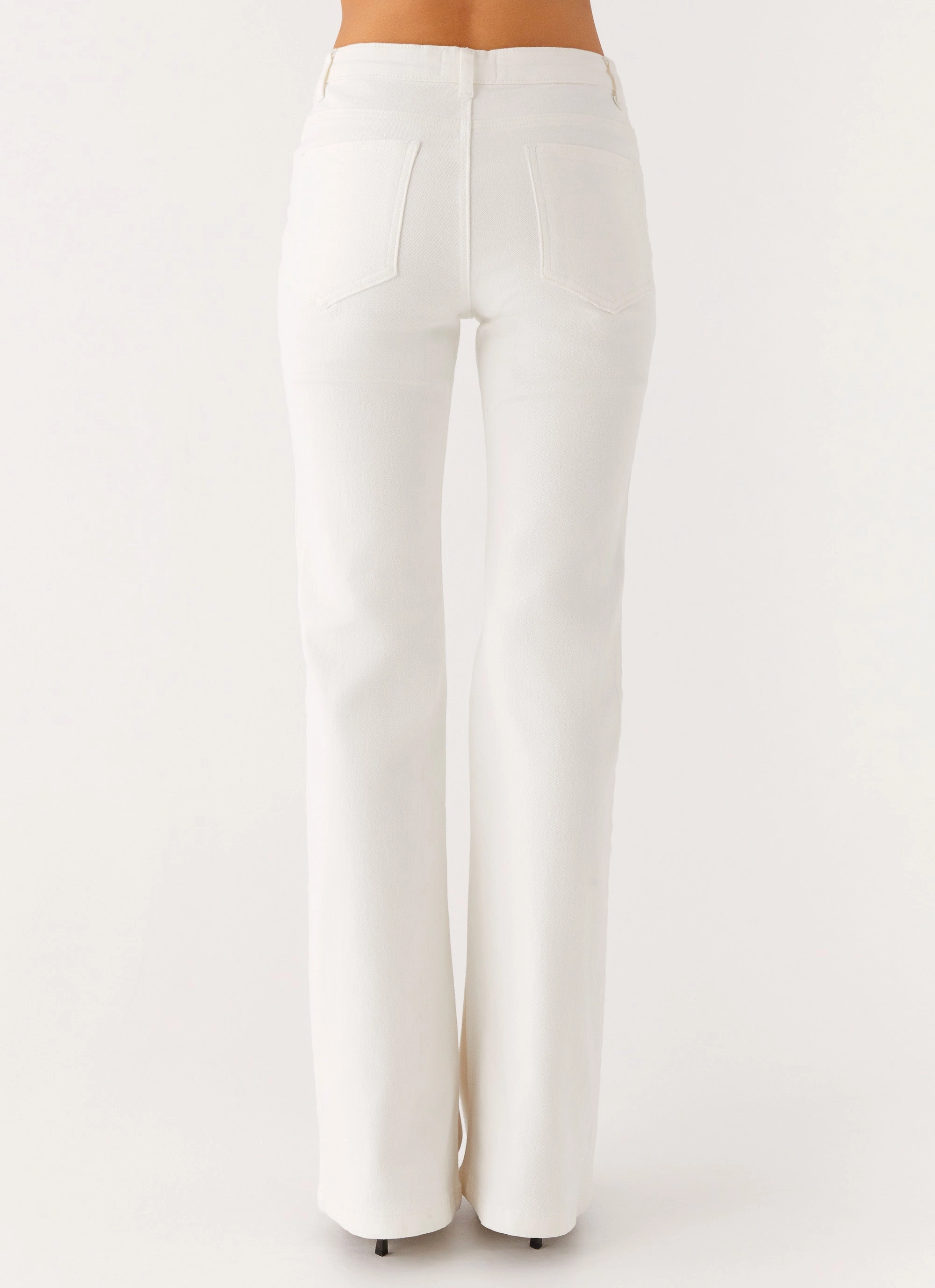Low Maintenance Denim Aldo Bootleg Jeans - White