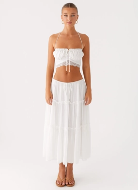 Invisible Seams Evi Midi Skirt - Ivory