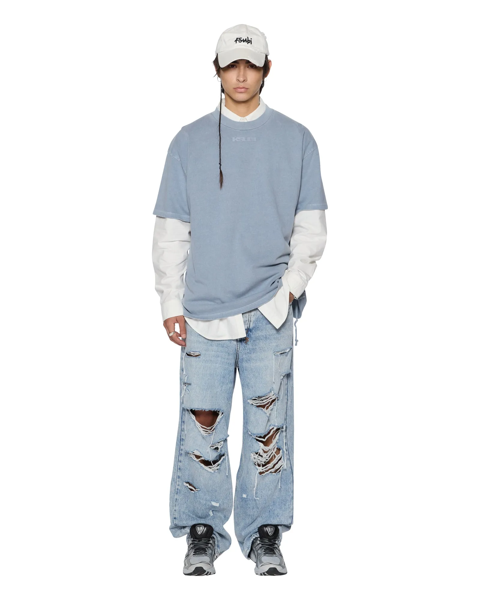 RelaxedHem SOTT EKCESS SS TEE STORM DoubleStitching Durable Stitching