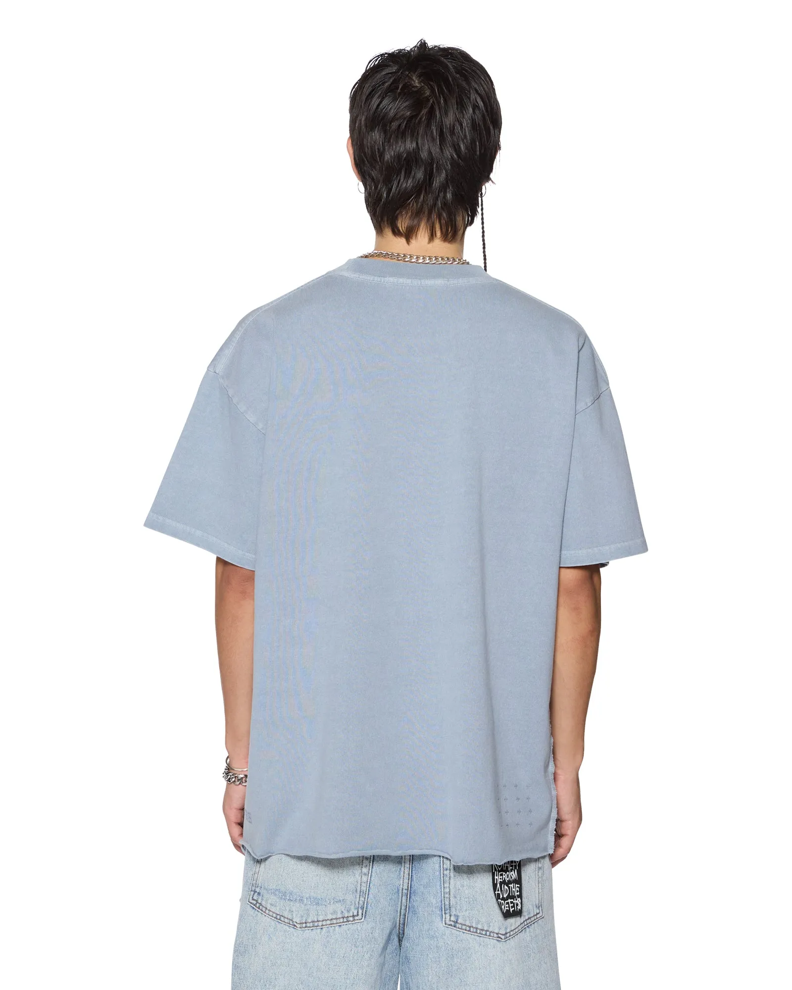 RelaxedHem SOTT EKCESS SS TEE STORM Durable Interlock Stitch Low Profile Collar