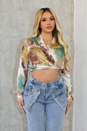 Office Look NonFade Dye Remington Geo Printed Satin Shirt