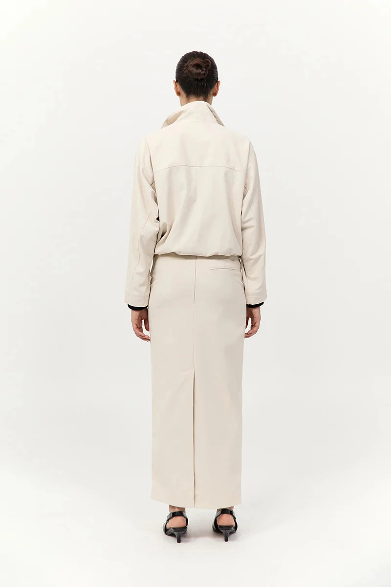 Corduroy Flight Jacket in Putty