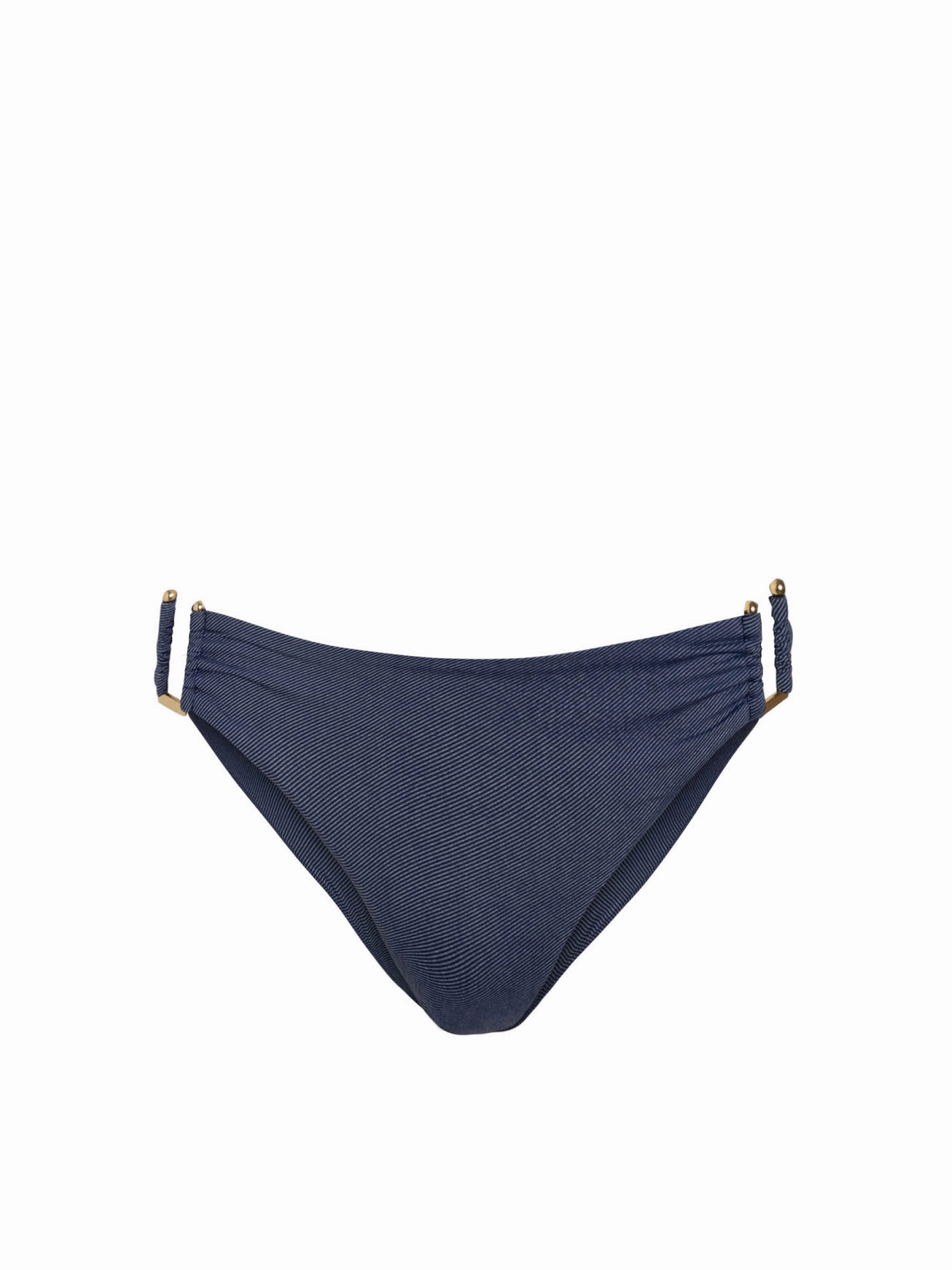 Layla Bottom In Indigo Twill Wrinkle resistant fabric Wardrobe Essential Swim