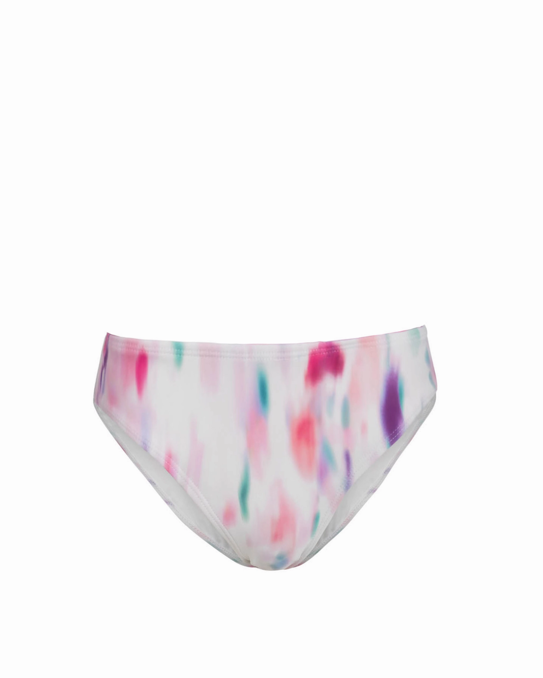 Classic Midrise Bottom In Hazy Ikat Ivory Swim Fitness Padded