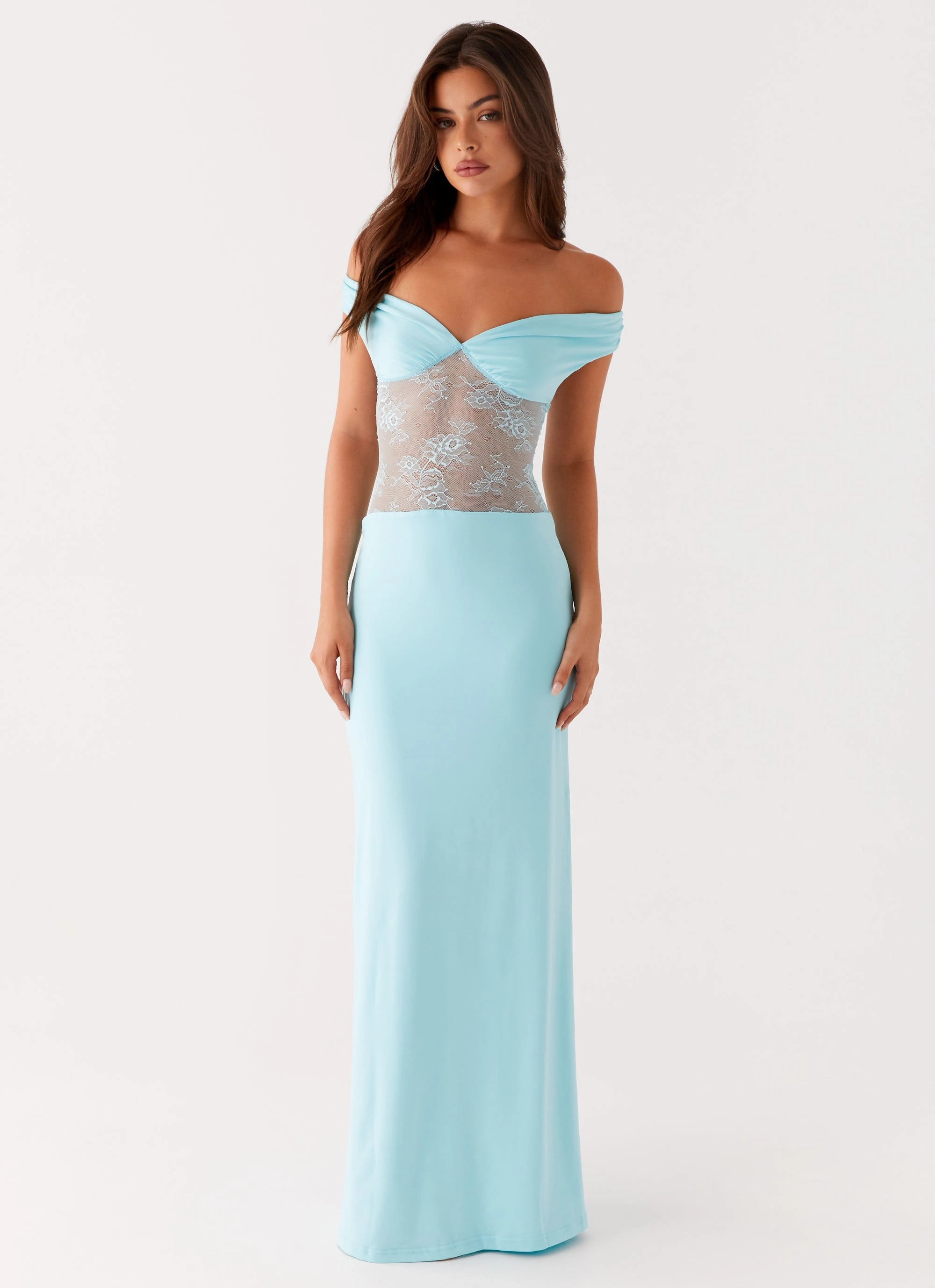 Infatuation Lace Maxi Dress - Turquoise Smart Pairing