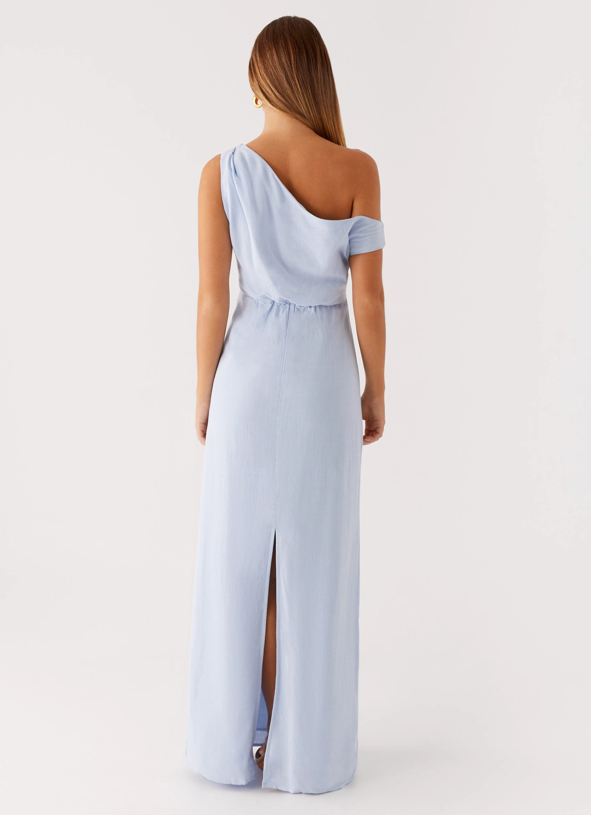 Lady Love Linen Maxi Dress - Blue Casual weekend dress