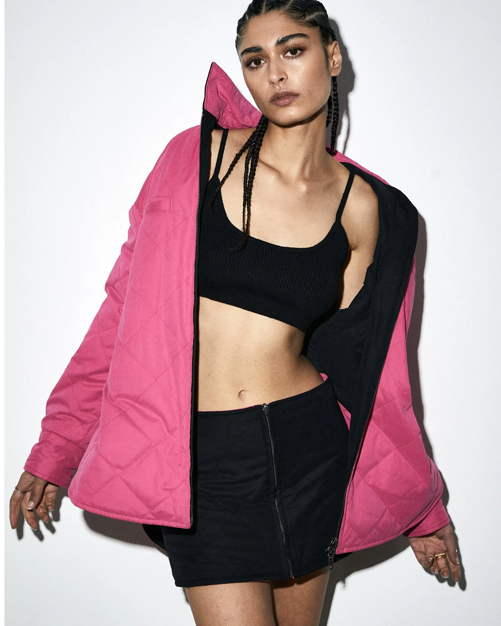 Anti Static Lining Simple Flow REVERSIBLE SKIRT