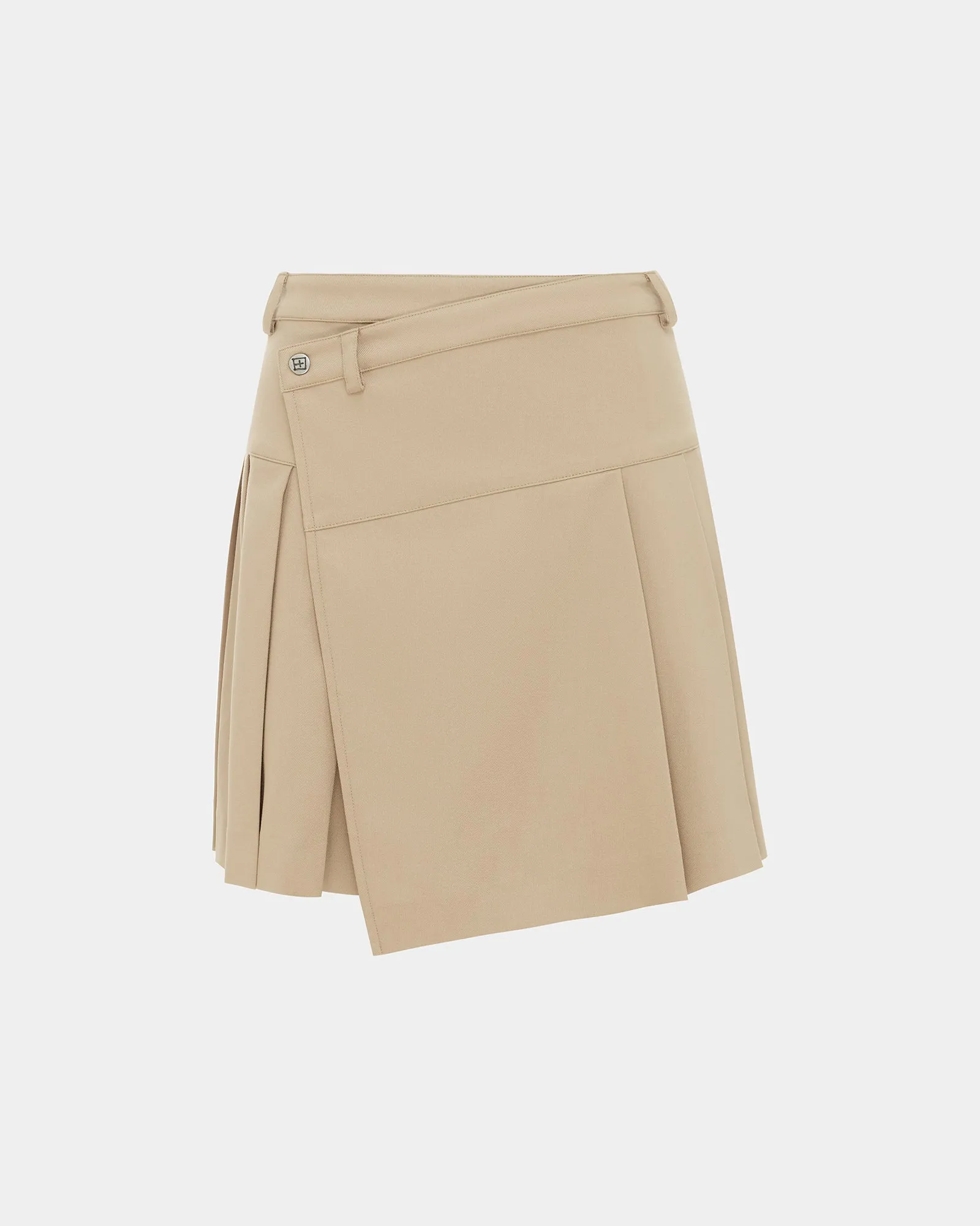 Soft Combo premium fabric REVOLVER SKIRT TAN