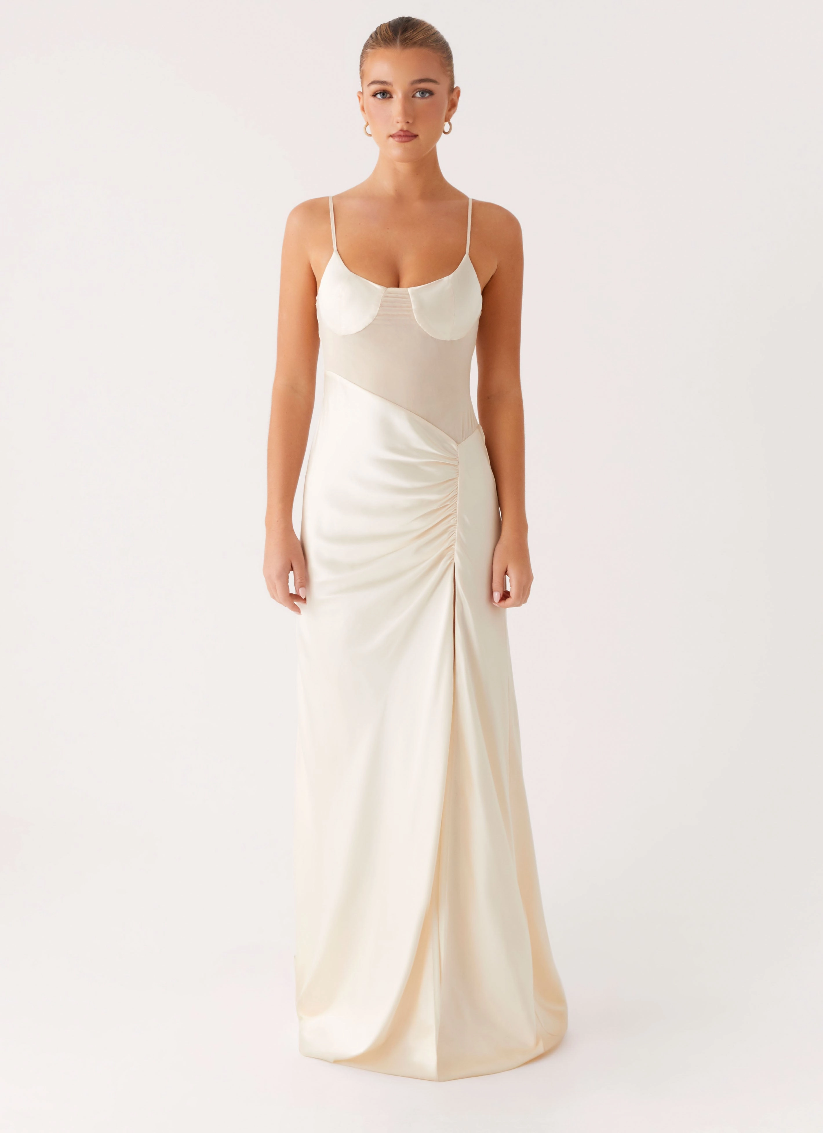 Layering Piece Rising Sun Maxi Dress - Off White