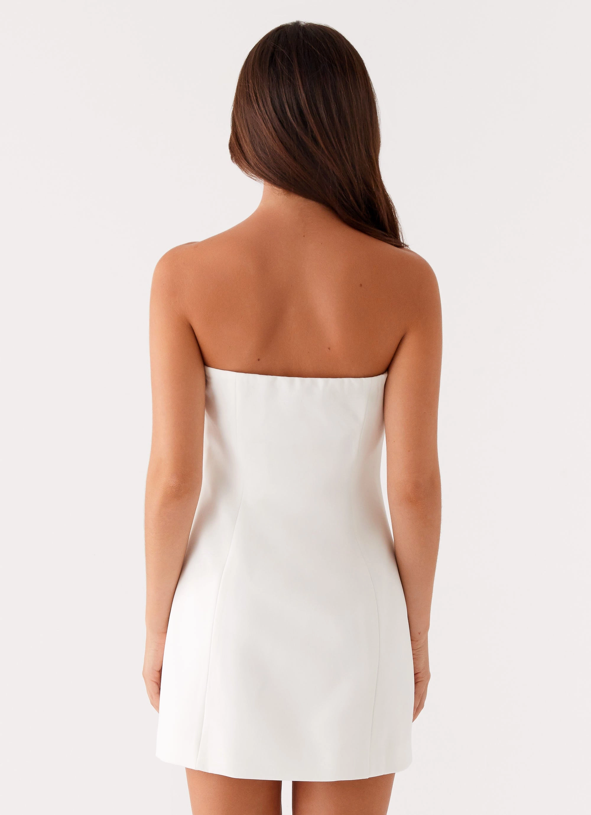 Riva Mini Dress - White Clean Mood Style Moment