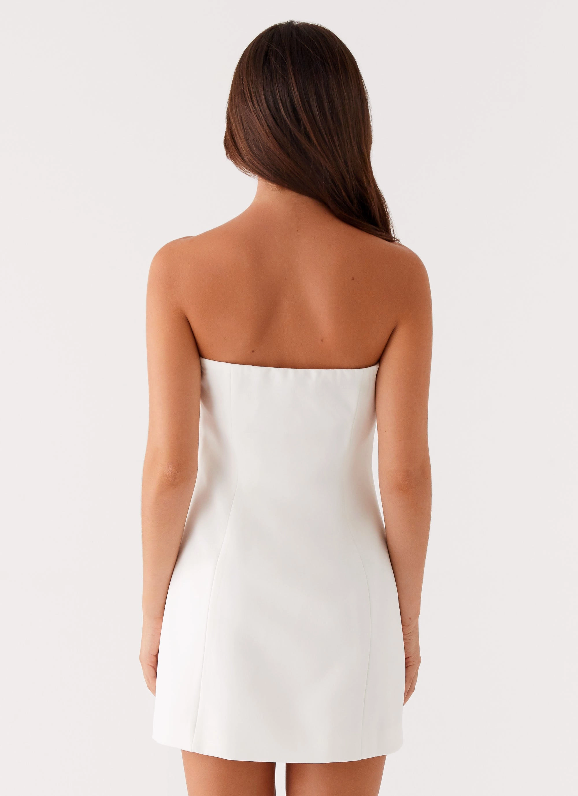 Riva Mini Dress - White Relaxed Design