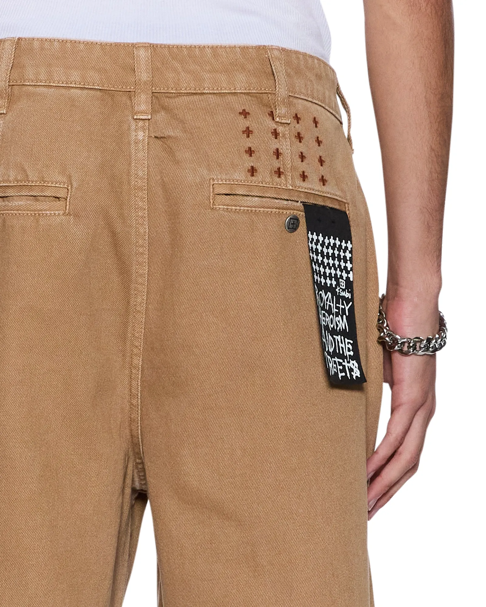 RIVAL CHINO TROUSER DRIFTWOOD Reinforced Stress Points High Rise