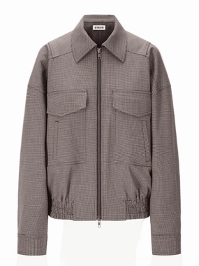 Ventilation Panels Eugene Jacket in Houndstooth