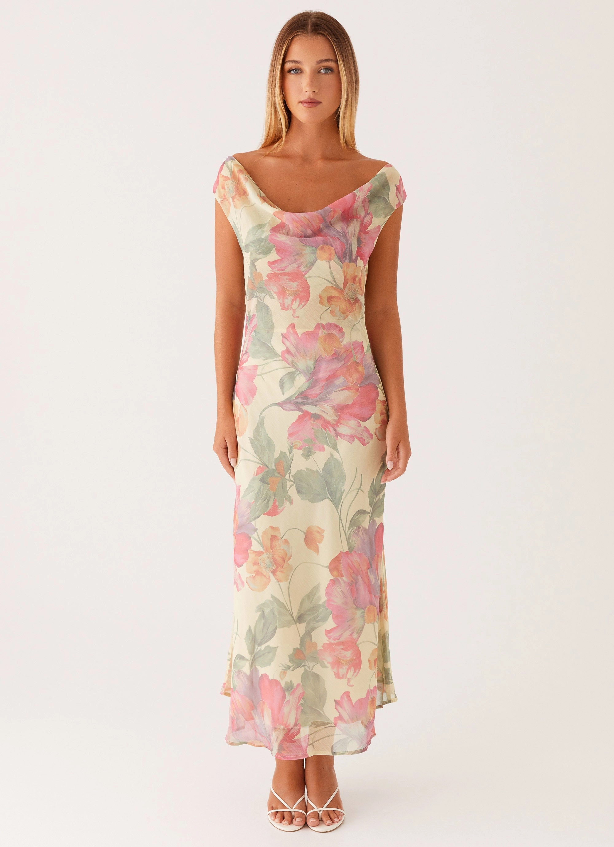 Role Model Maxi Dress - Yellow Peony Soft Vibe