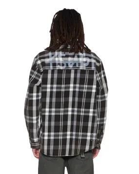 ROSEBOWL LS SHIRT 1999 BLACK CHECK Party outfit Anorak