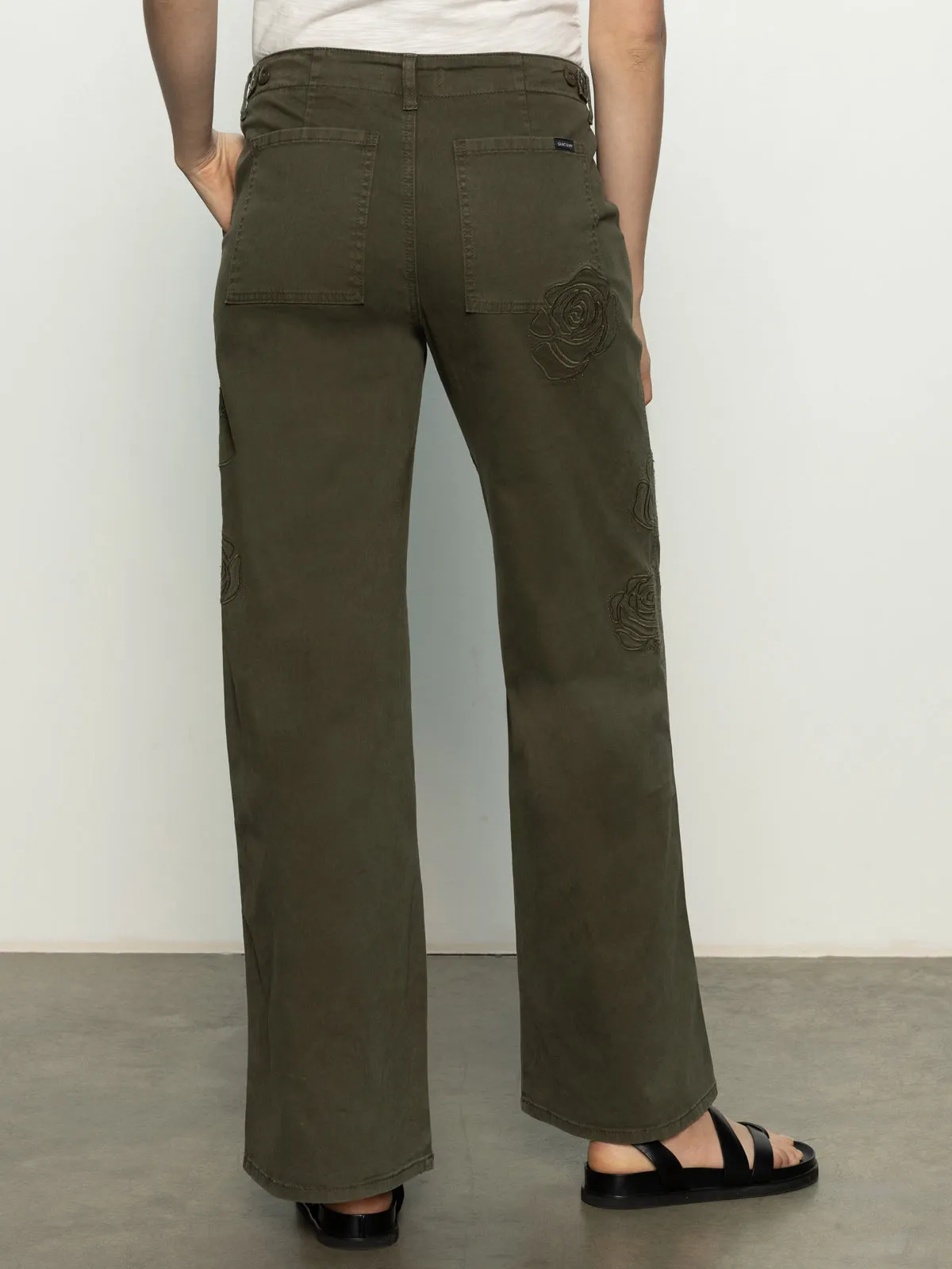 Urban Look Rosette Army High Rise Pant Kalamata