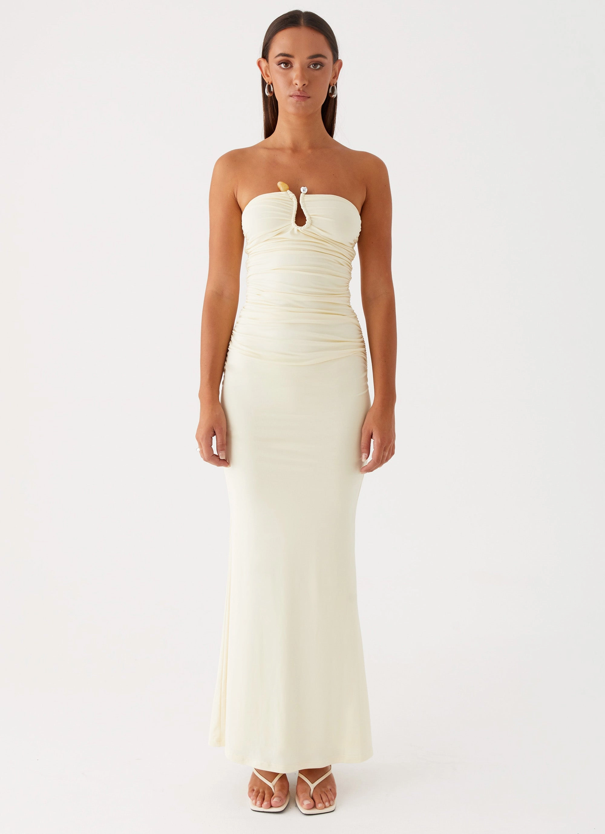 One-Shoulder Rudy Maxi Dress - Yellow