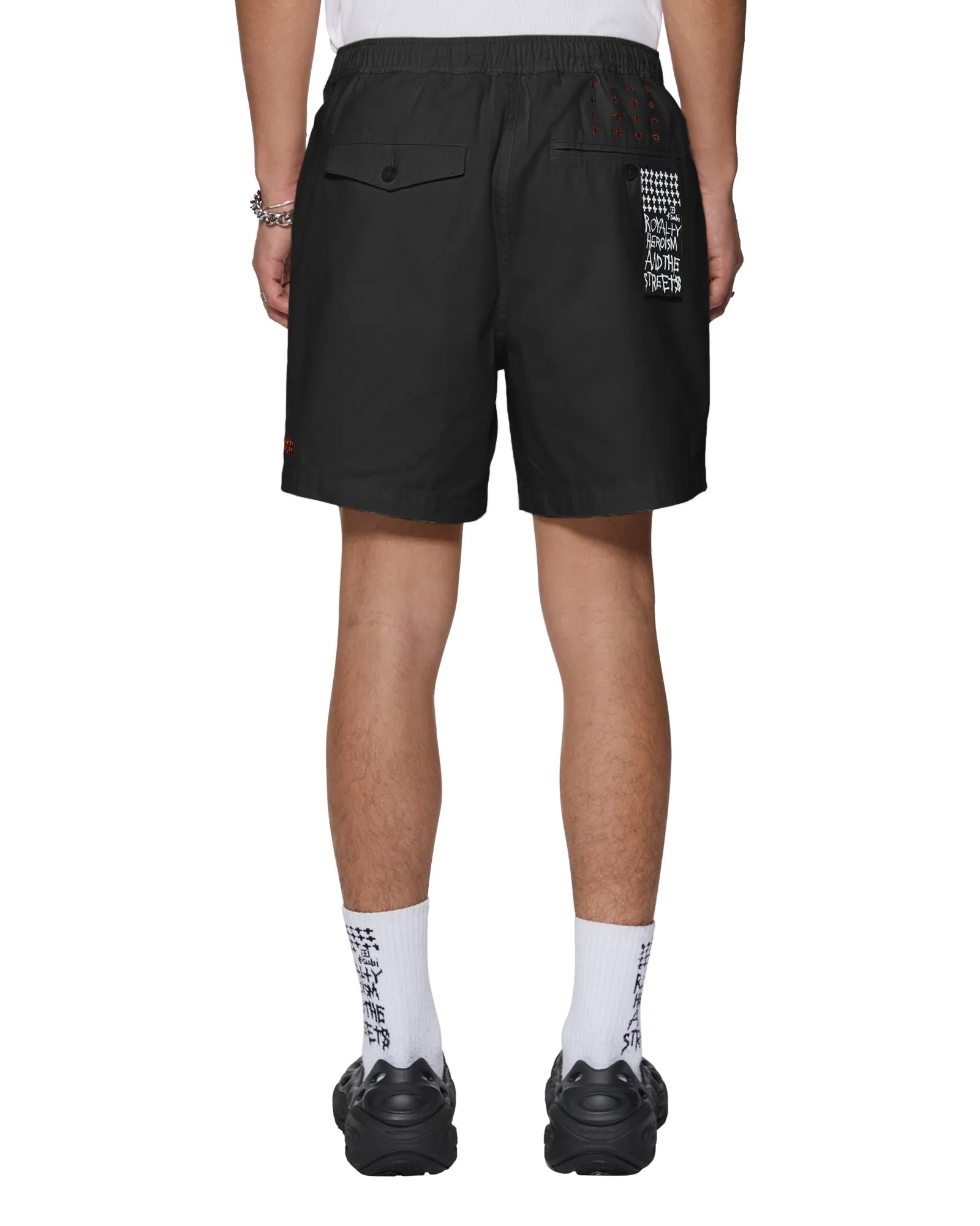 RUGGER SHORT BLACK soccer shorts beach volleyball gear
