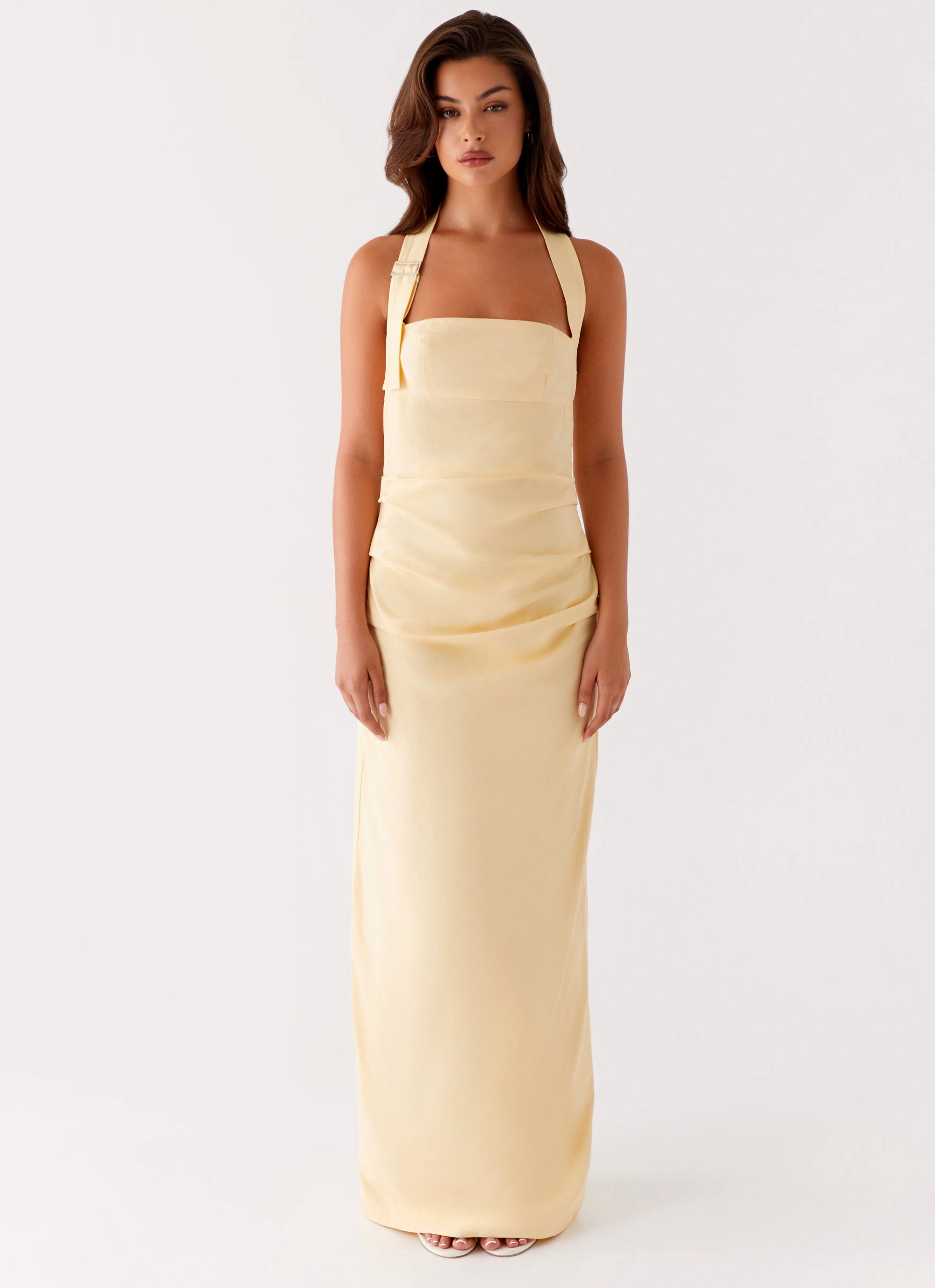 Smart Outfit Rumour Has it Maxi Dress - Yellow