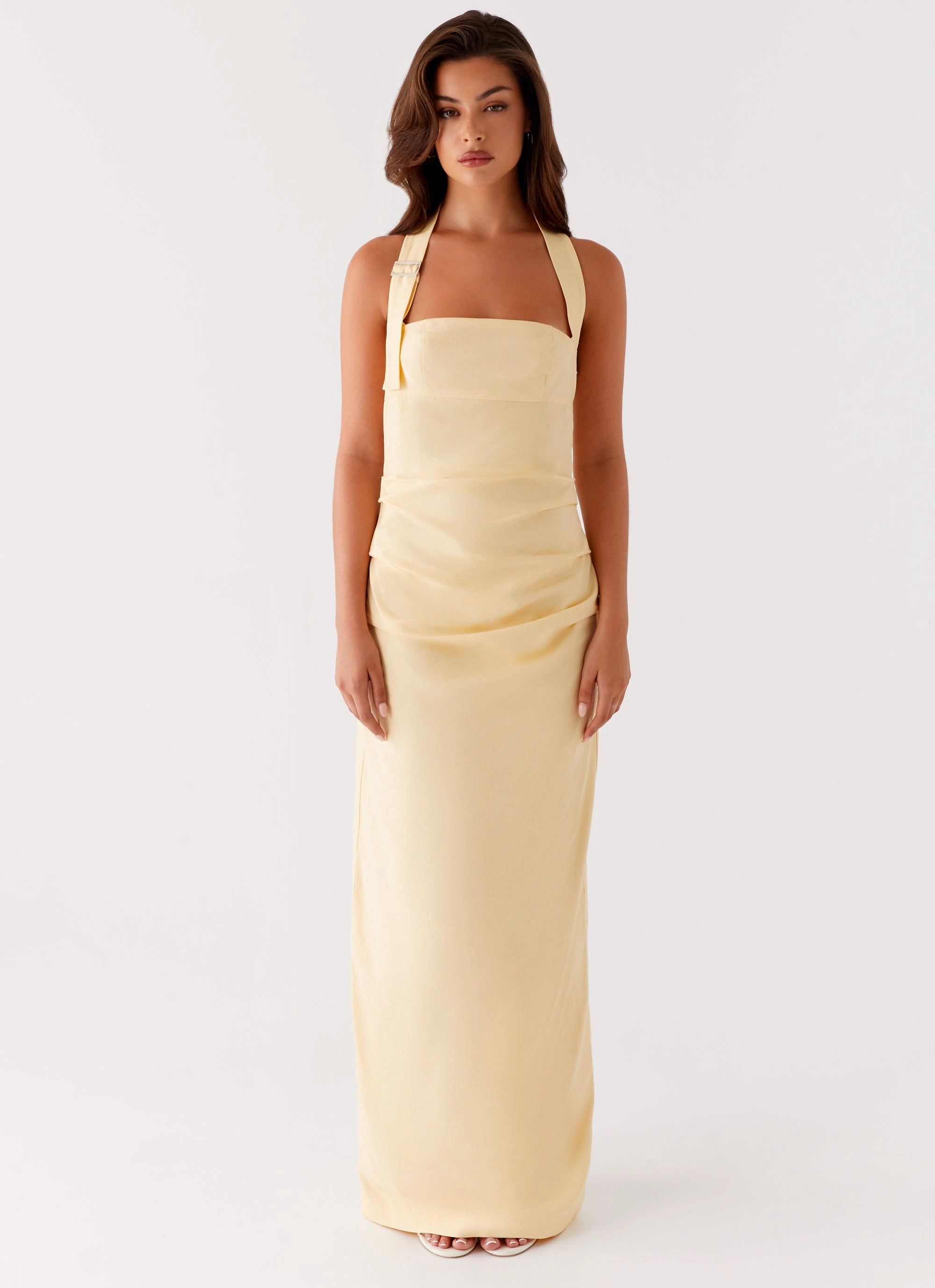 All Gender Fit Rumour Has it Maxi Dress - Yellow