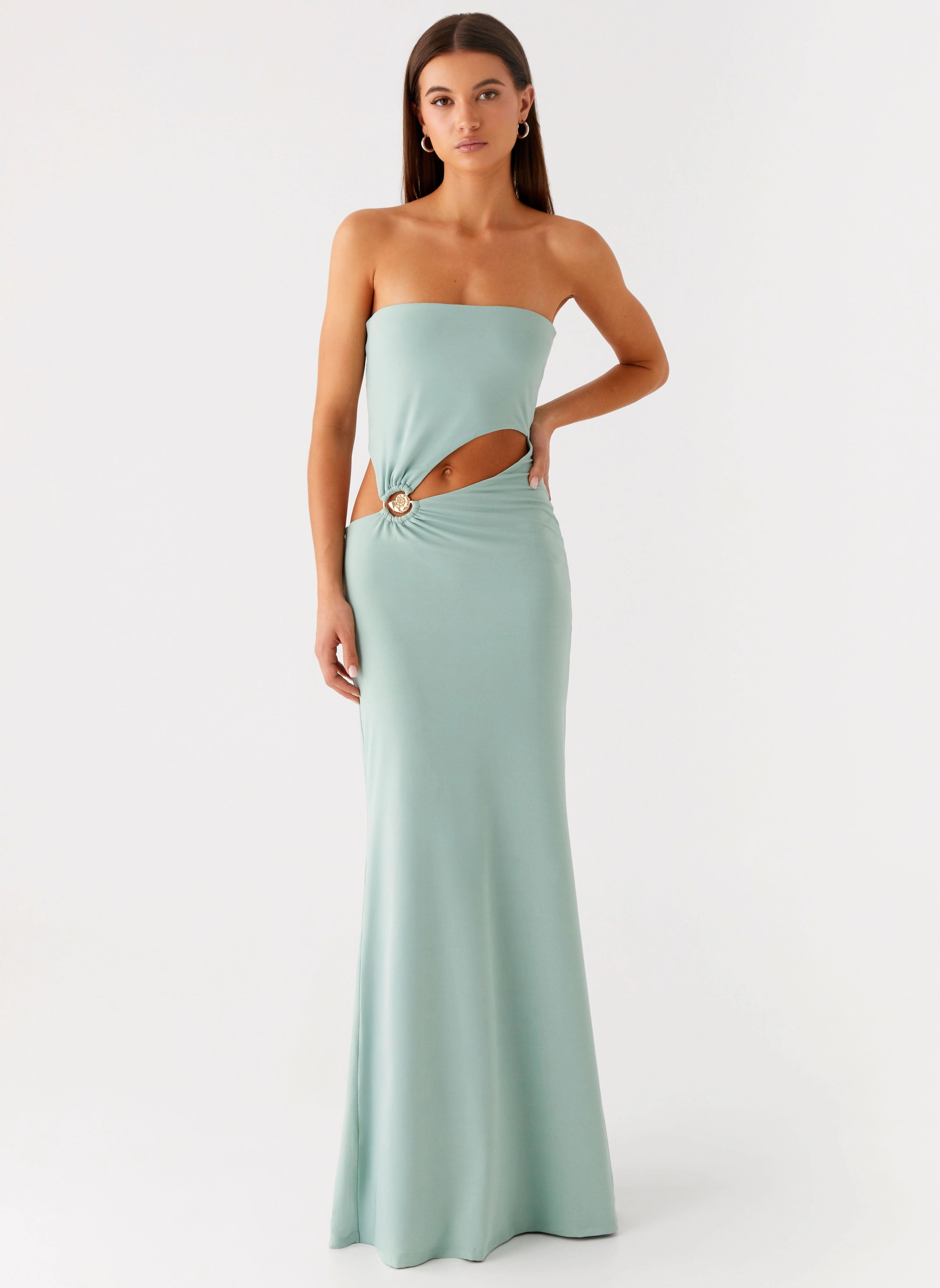 Laurella Maxi Dress - Sage Simple Elegance Timeless Comfort