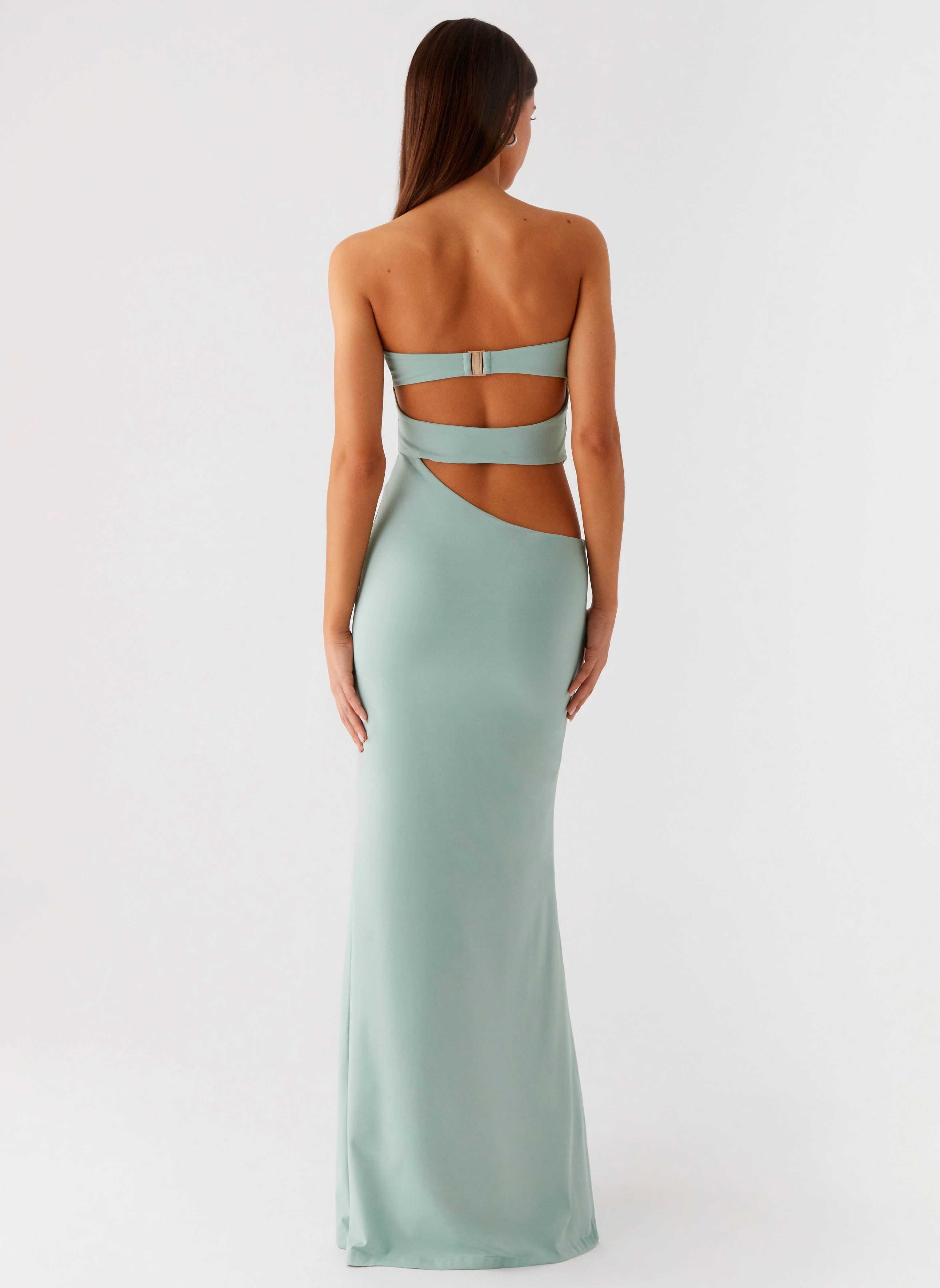 Shared Moment Delicate Mood Laurella Maxi Dress - Sage