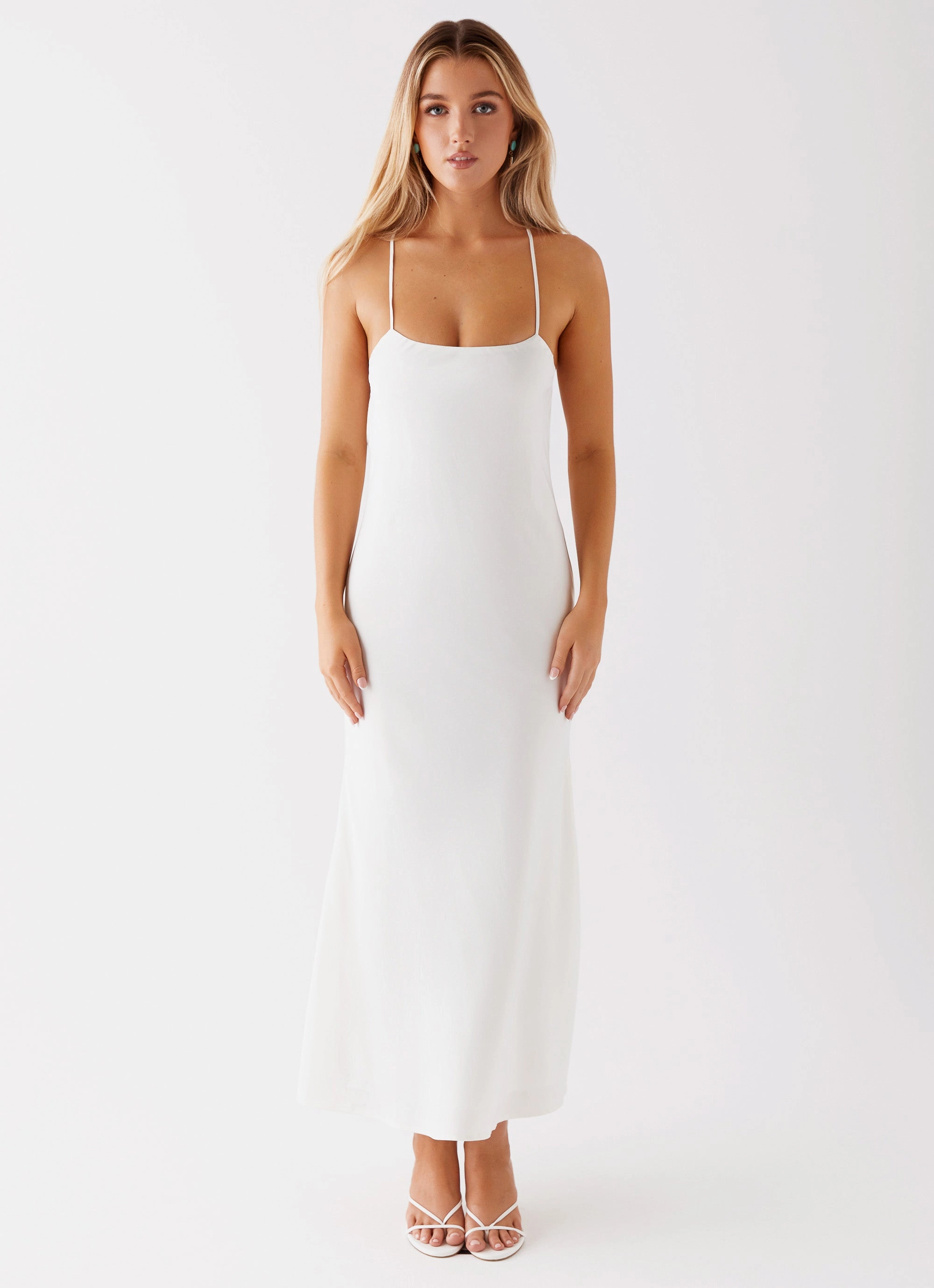 All Purpose Runway Royalty Maxi Dress - White