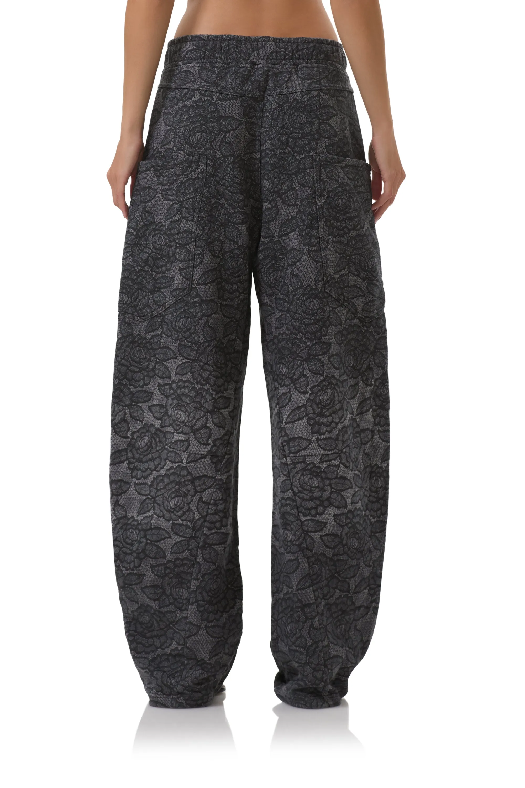 Ryan Barrel Sweatpant - Black Lace Functional Fit