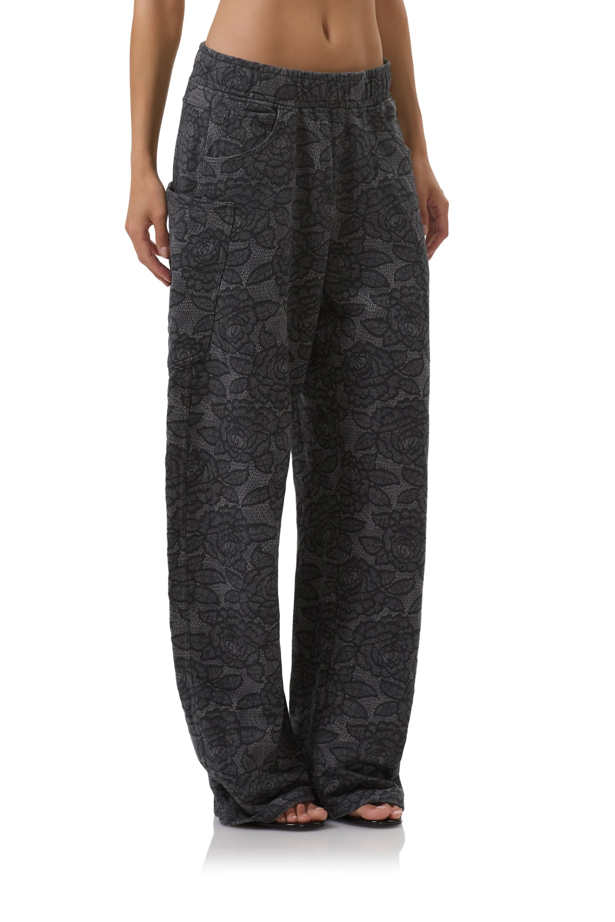 Urban Fit Ryan Barrel Sweatpant - Black Lace