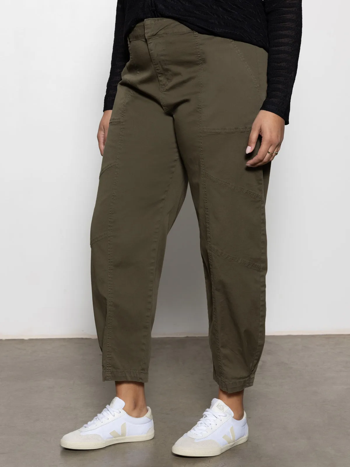 Sahara Tapered Standard Rise Pant Burnt Olive Extended Sizing Relaxed Wear