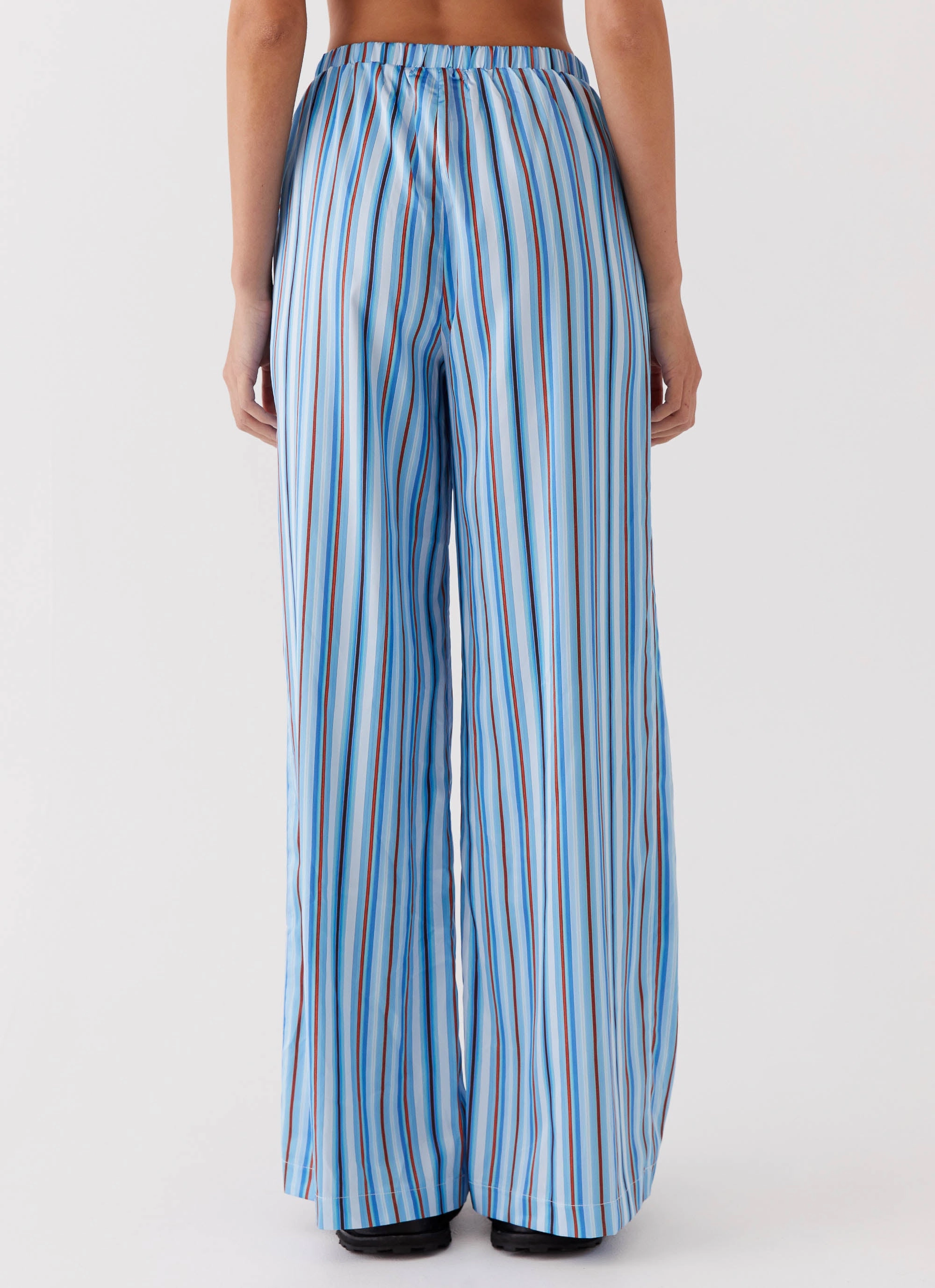 HeatRegulating Salta Satin Pants - Blue Stripe