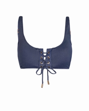 Samara Top In Indigo Twill Non Chlorine Damage