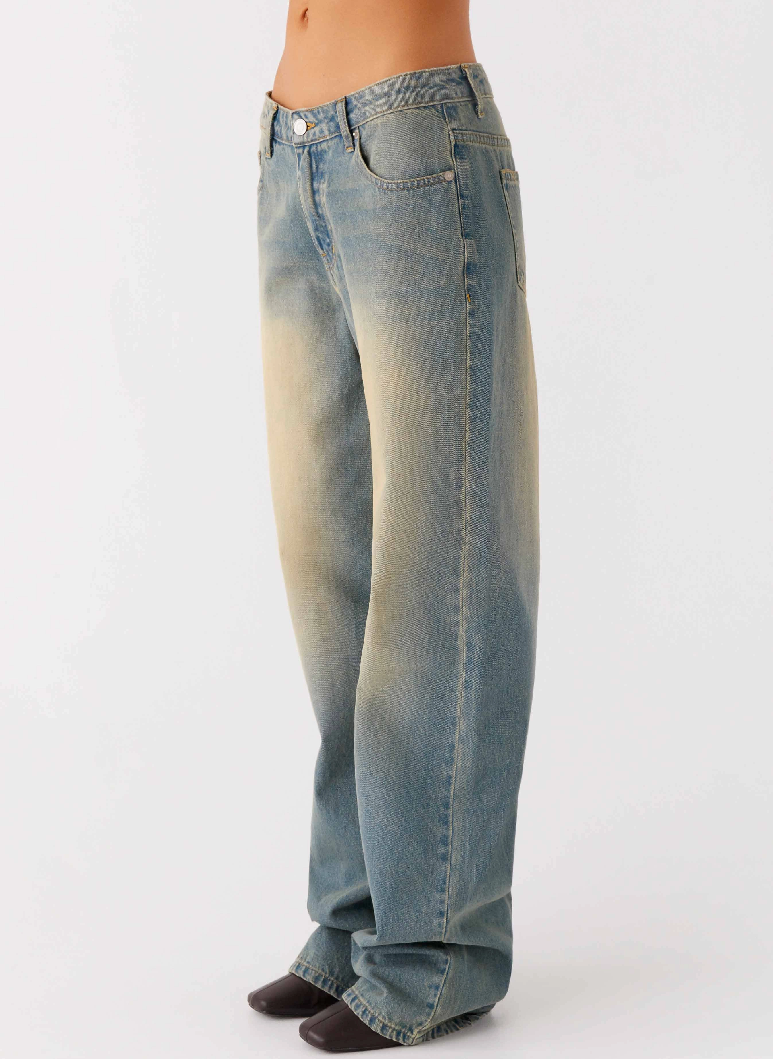 Light Stretch San Diego Straight Leg Jeans - Blue Wash