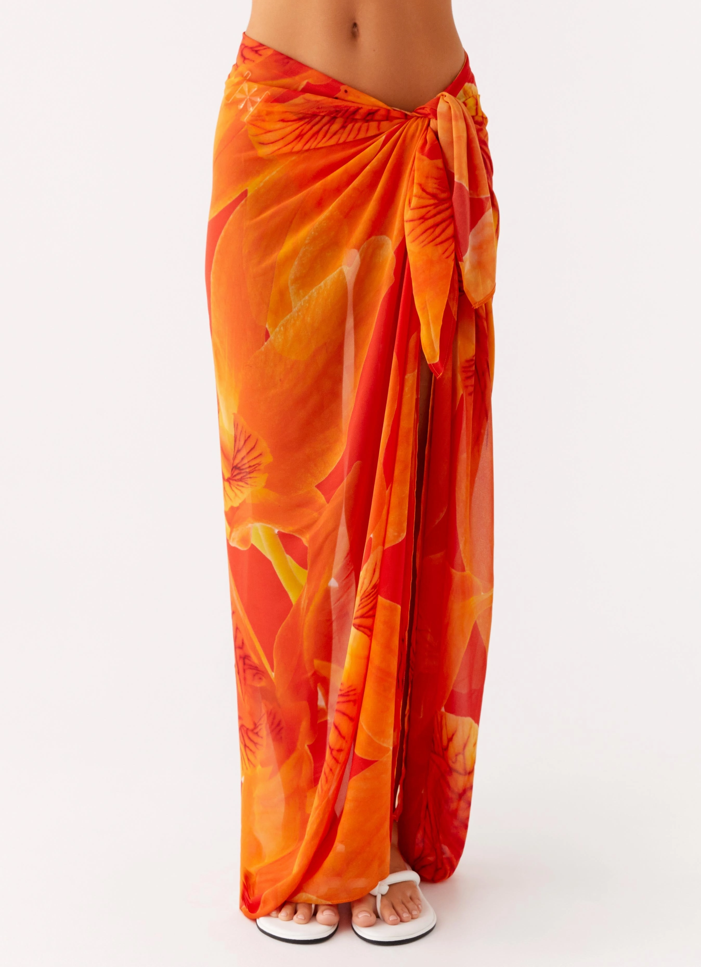 Sandy Shores Sarong - Serene Orange Petite