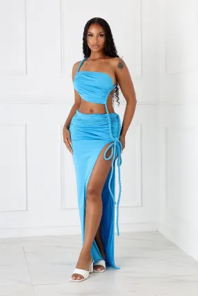 Comfortable Silhouette Santorini Twist Cutout Maxi Dress