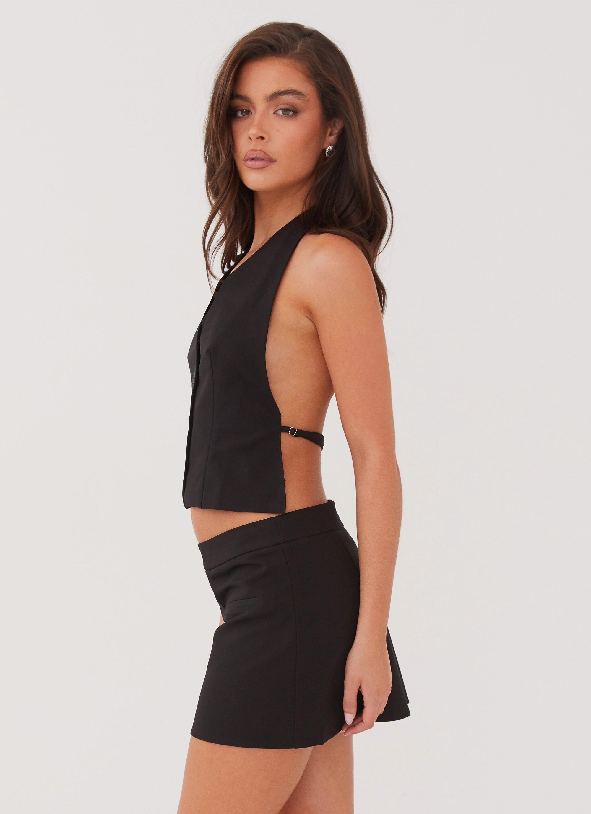 Smooth Feel Sarah Mini Skirt - Black
