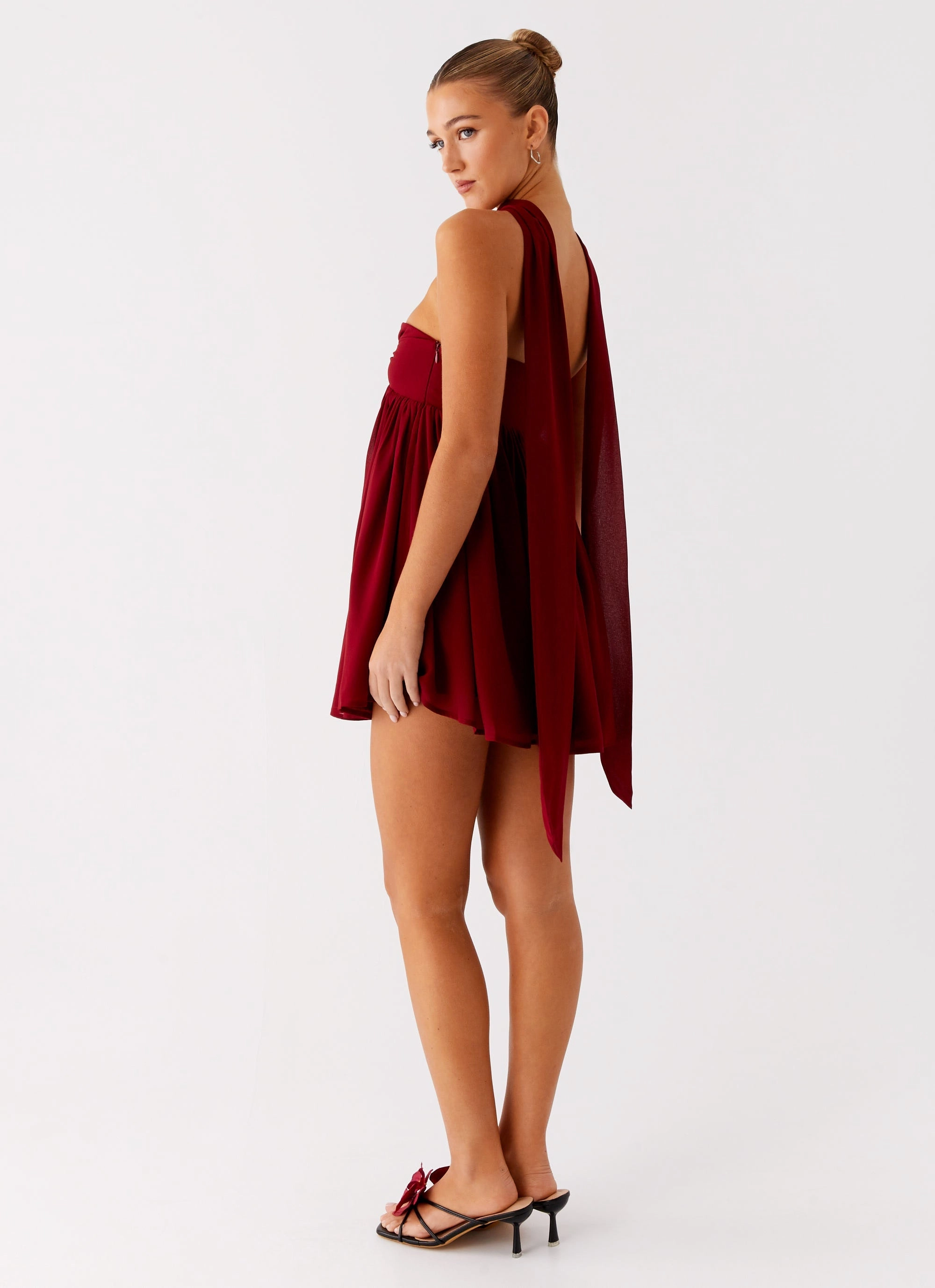 Work Look Saturn Mini Dress - Maroon